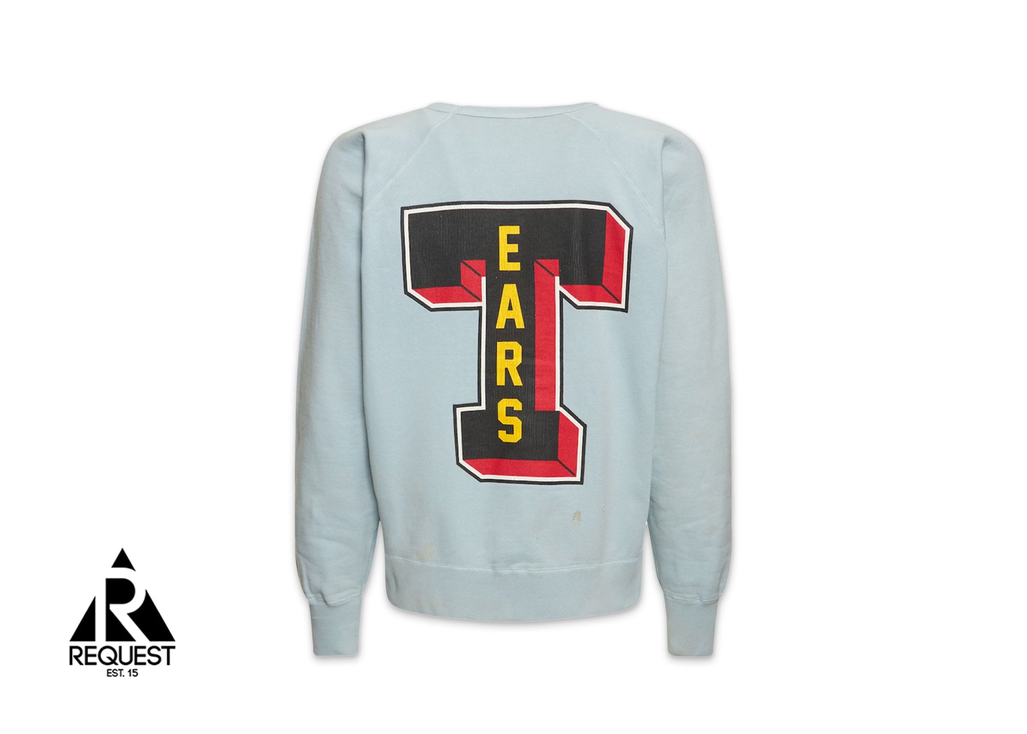 Saint Michael x Denim Tears Distressed Printed Sweatshirt “Blue”