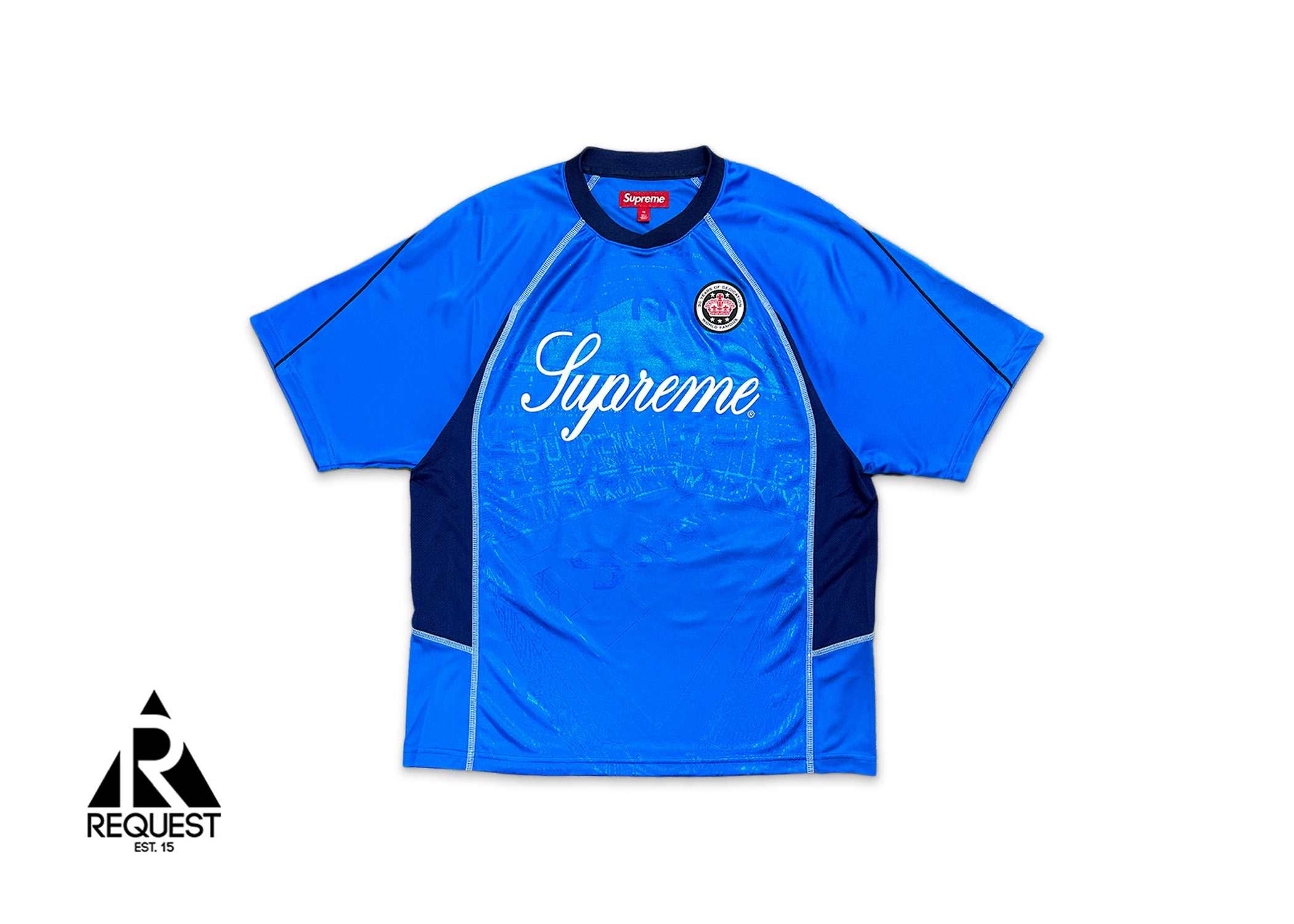 Supreme, Jacquard Soccer Jersey "Blue"