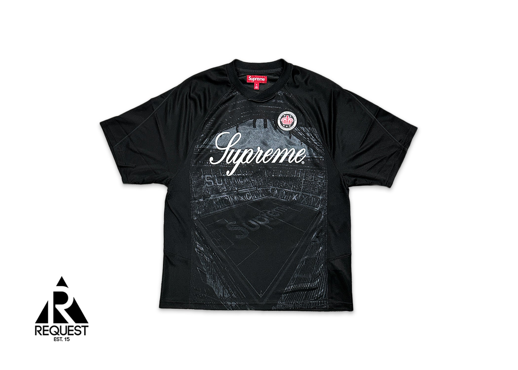 Supreme, Jacquard Soccer Jersey "Black