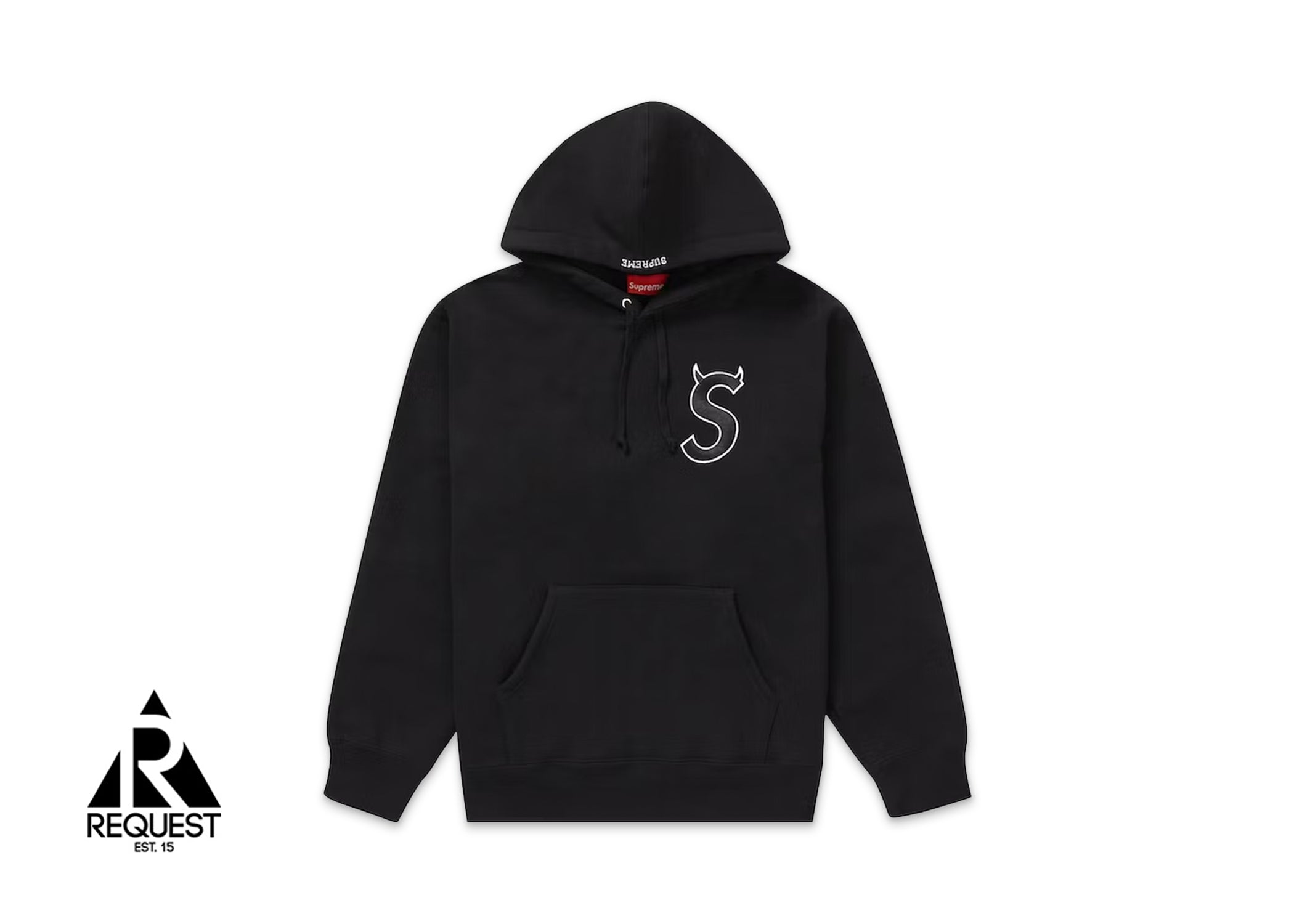 Supreme S Logo Hooded Sweatshirt (FW22) Black