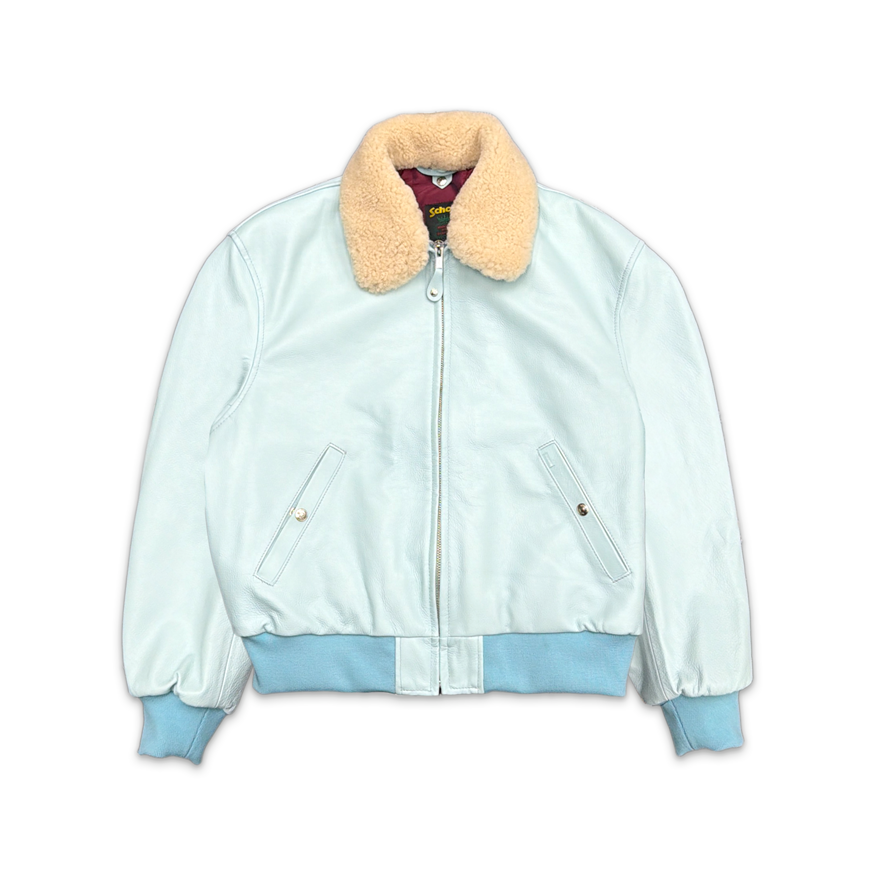 Supreme, Schott Shearling Bomber Jacket SS26 "Light Blue"