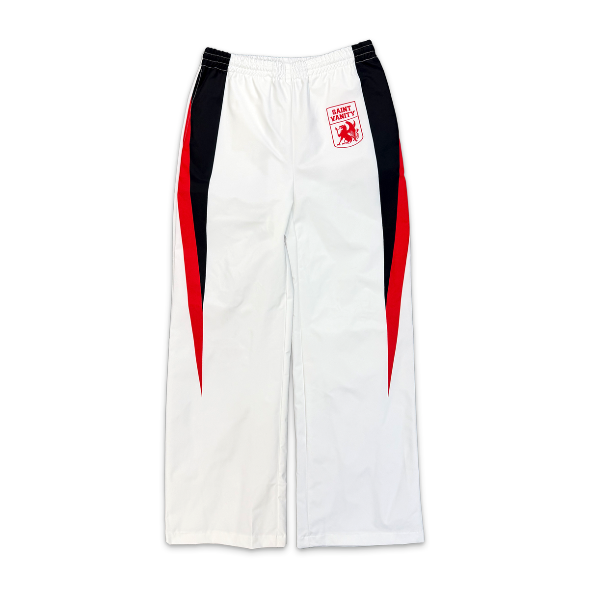 Soccer Track Pants "White/Red"