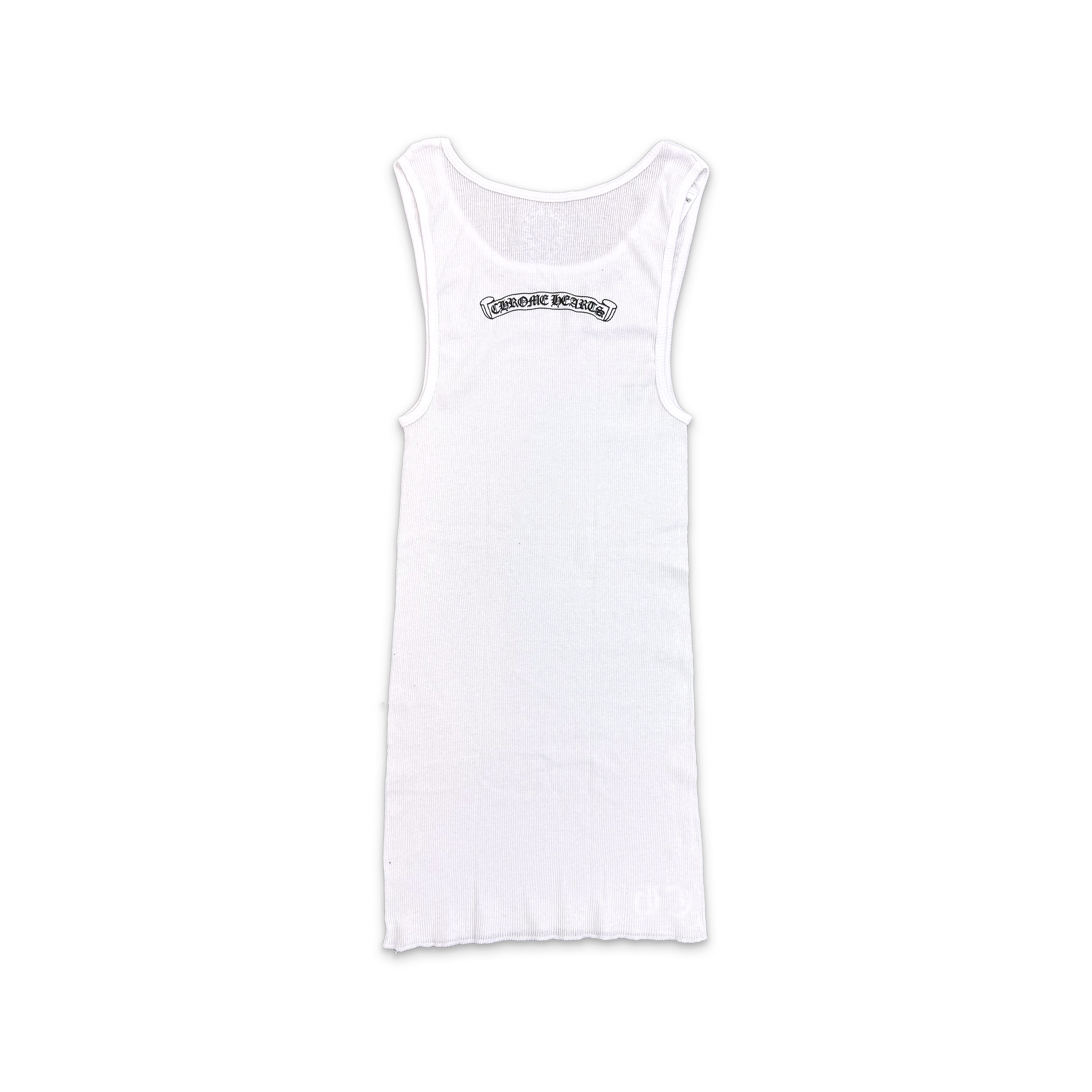 Chrome Hearts, Scroll Logo Tank Top "White"