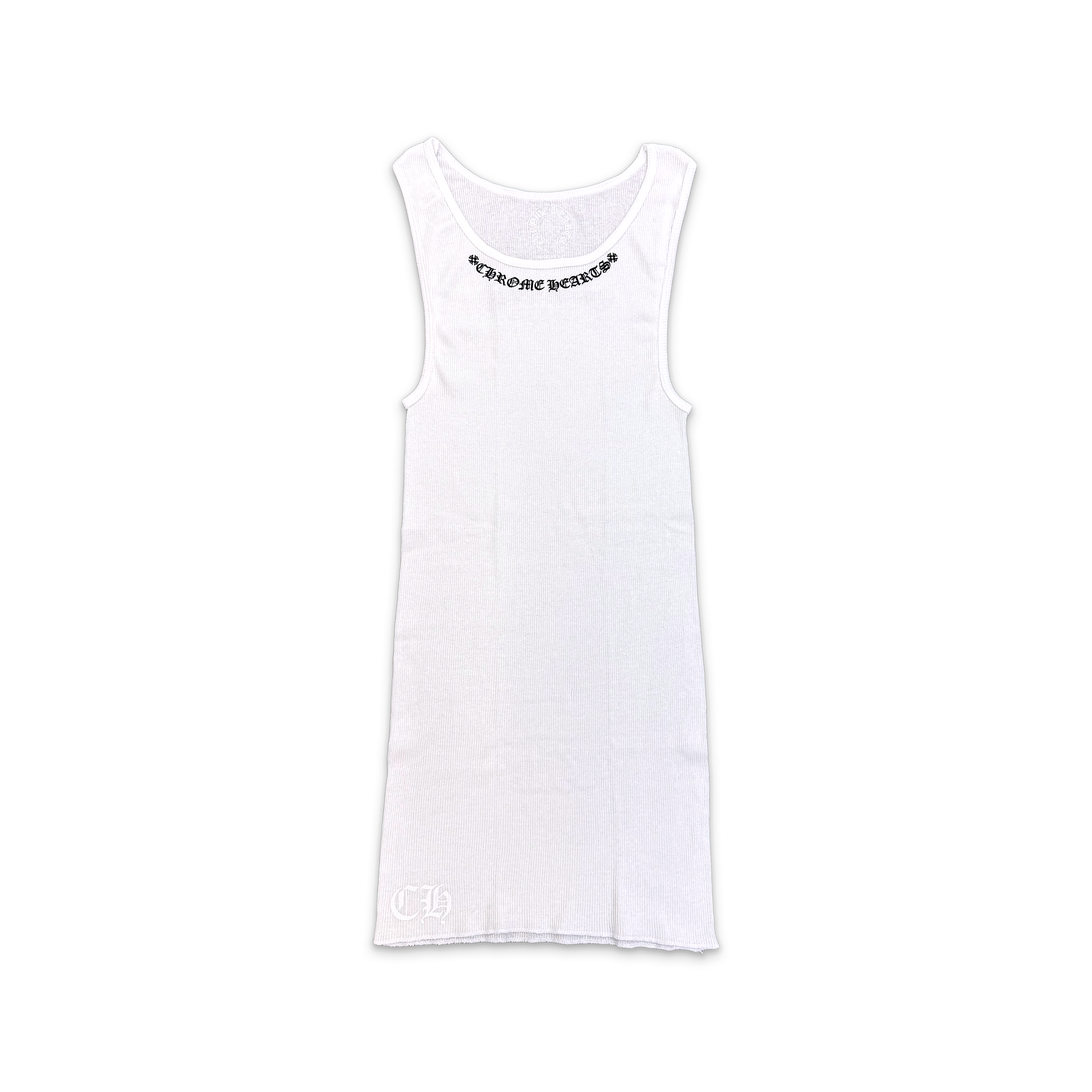 Chrome Hearts, Scroll Logo Tank Top "White"