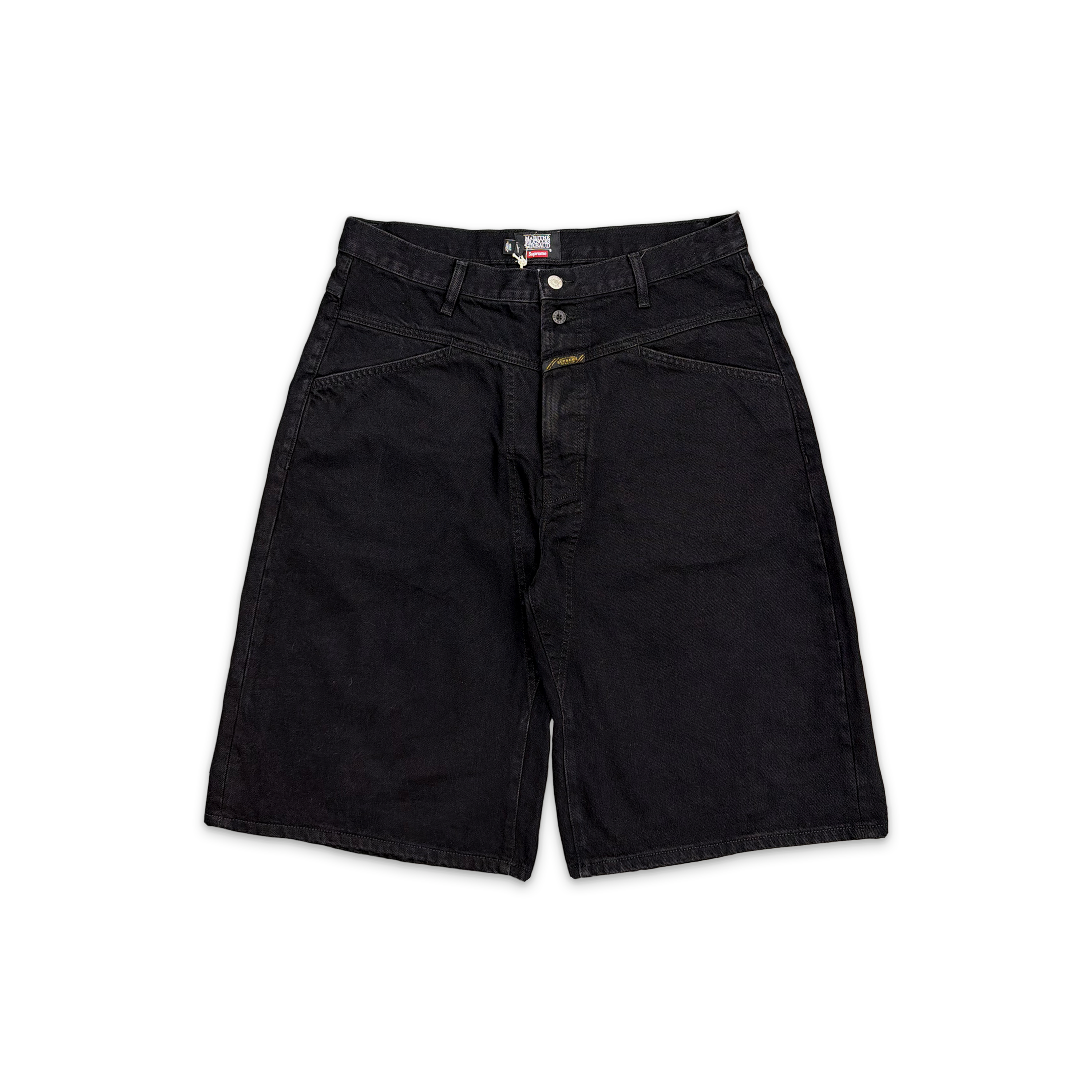 Marithé + François Girbaud X-Seam Baggy Denim Short "Black"
