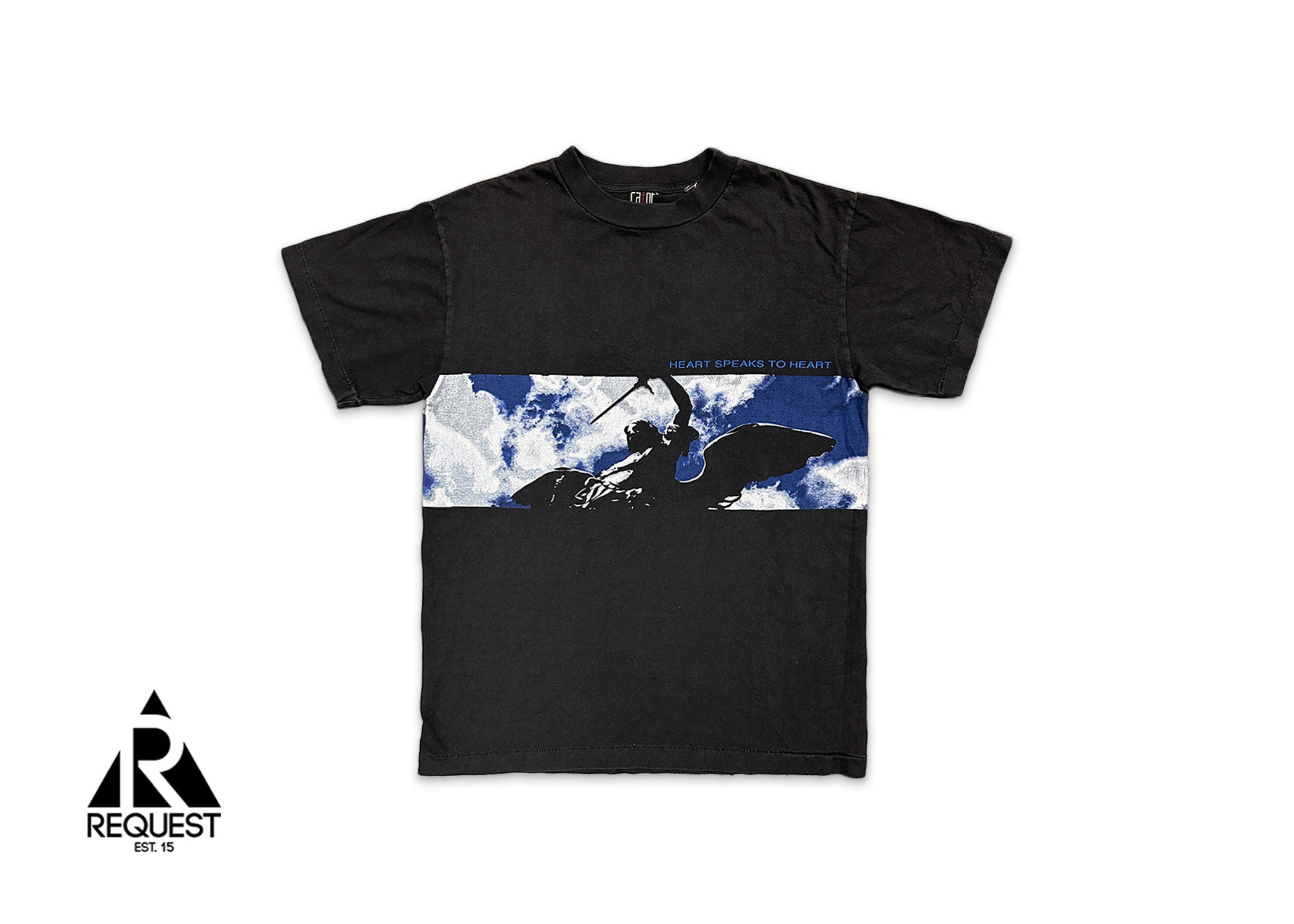 Saint Michael, Heart Speaks To The Heart Tee "Vintage Black"