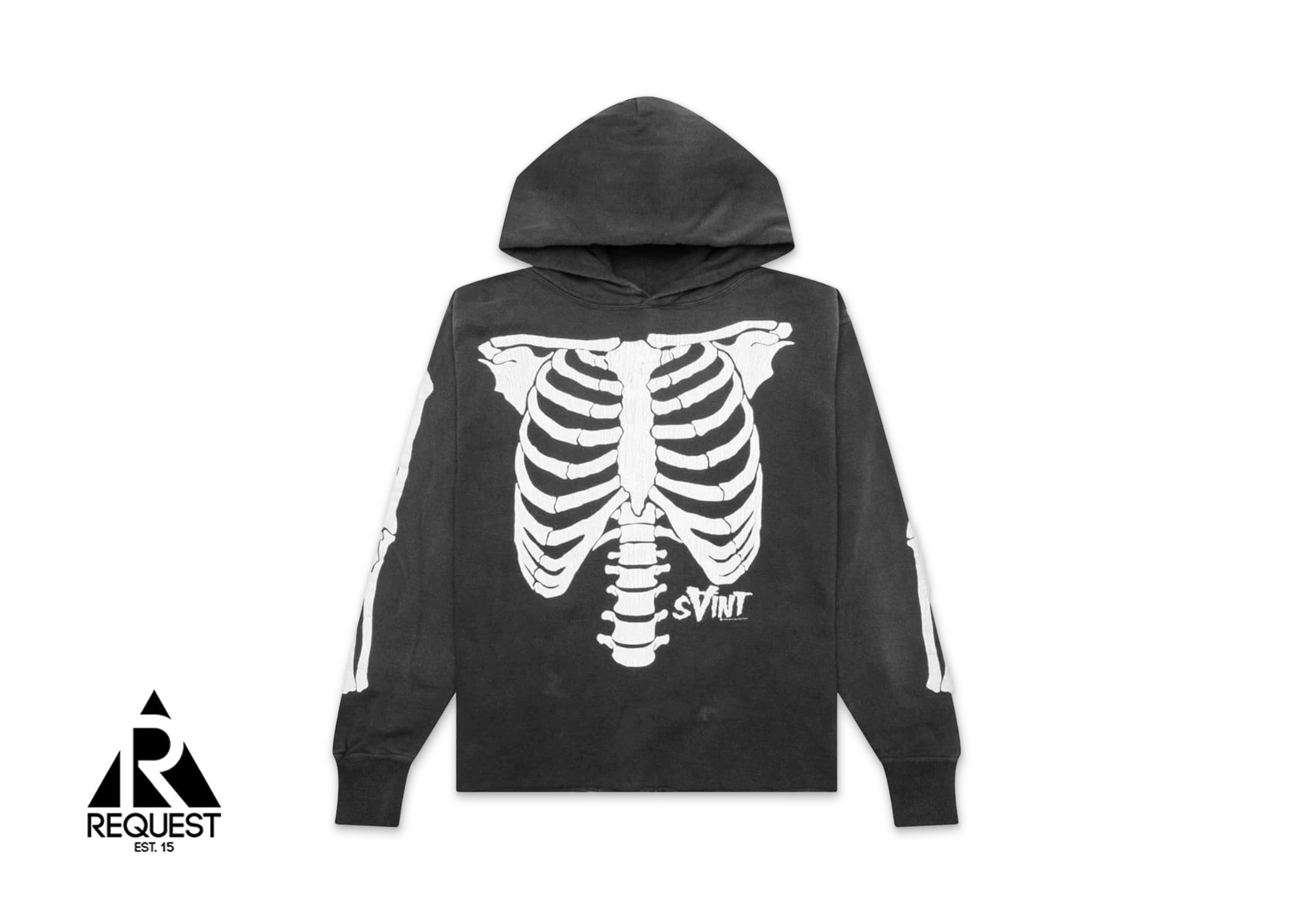 Saint Michael x Vlone Bone Hoodie "Black"