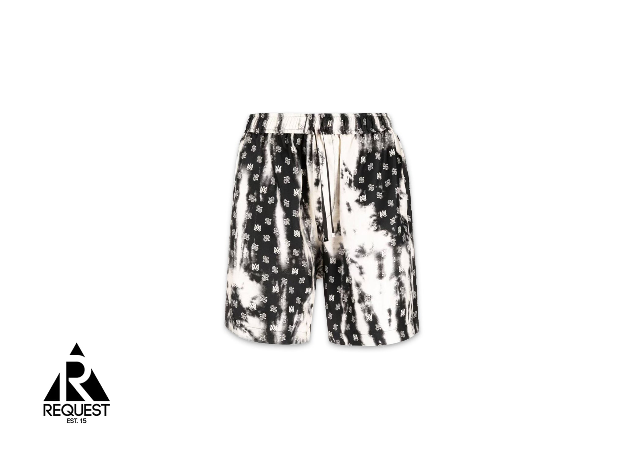 Amiri Monogram Pattern Shorts "Black White"