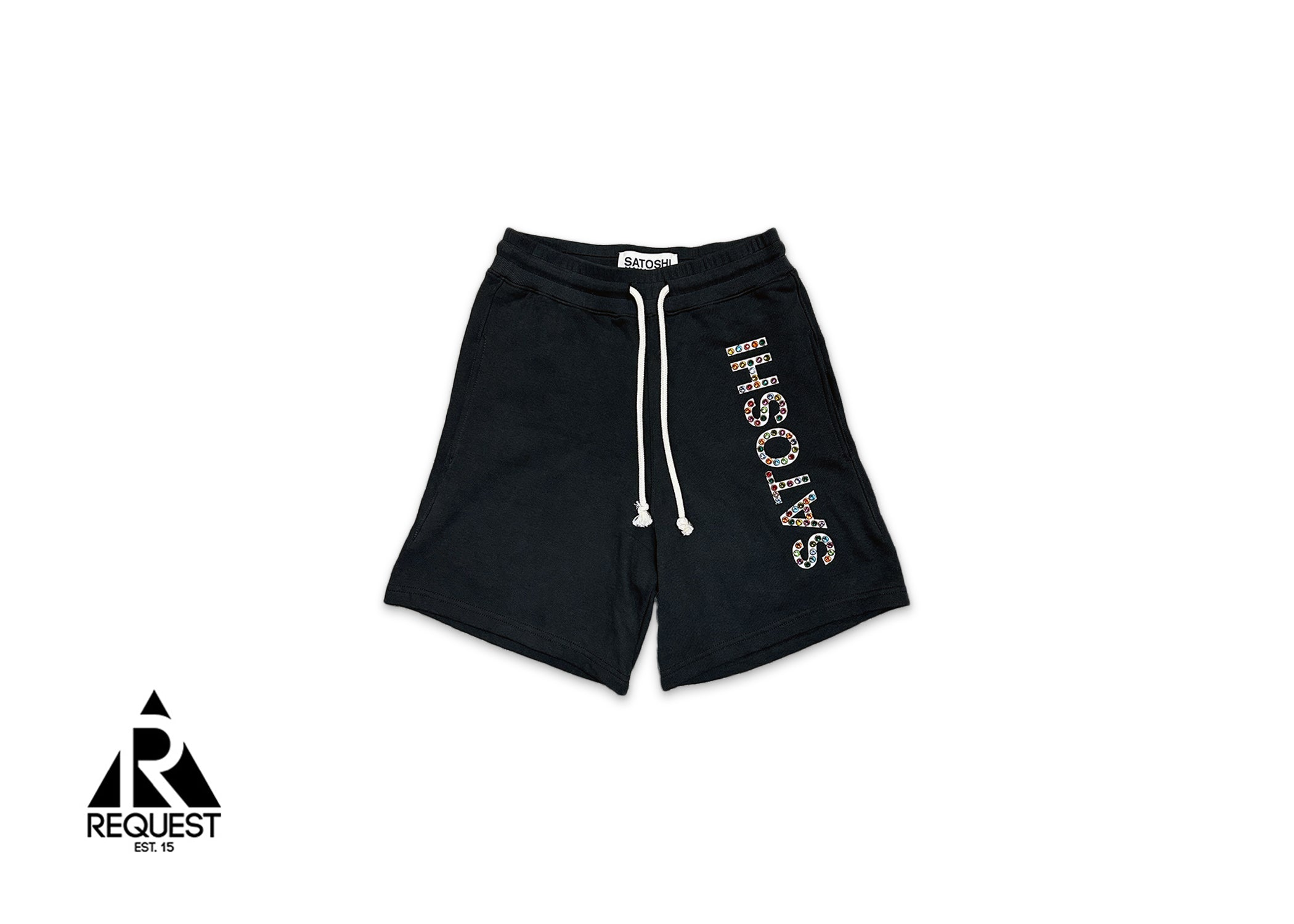 Satoshi Nakamoto, Studded Shorts “Vintage Black"