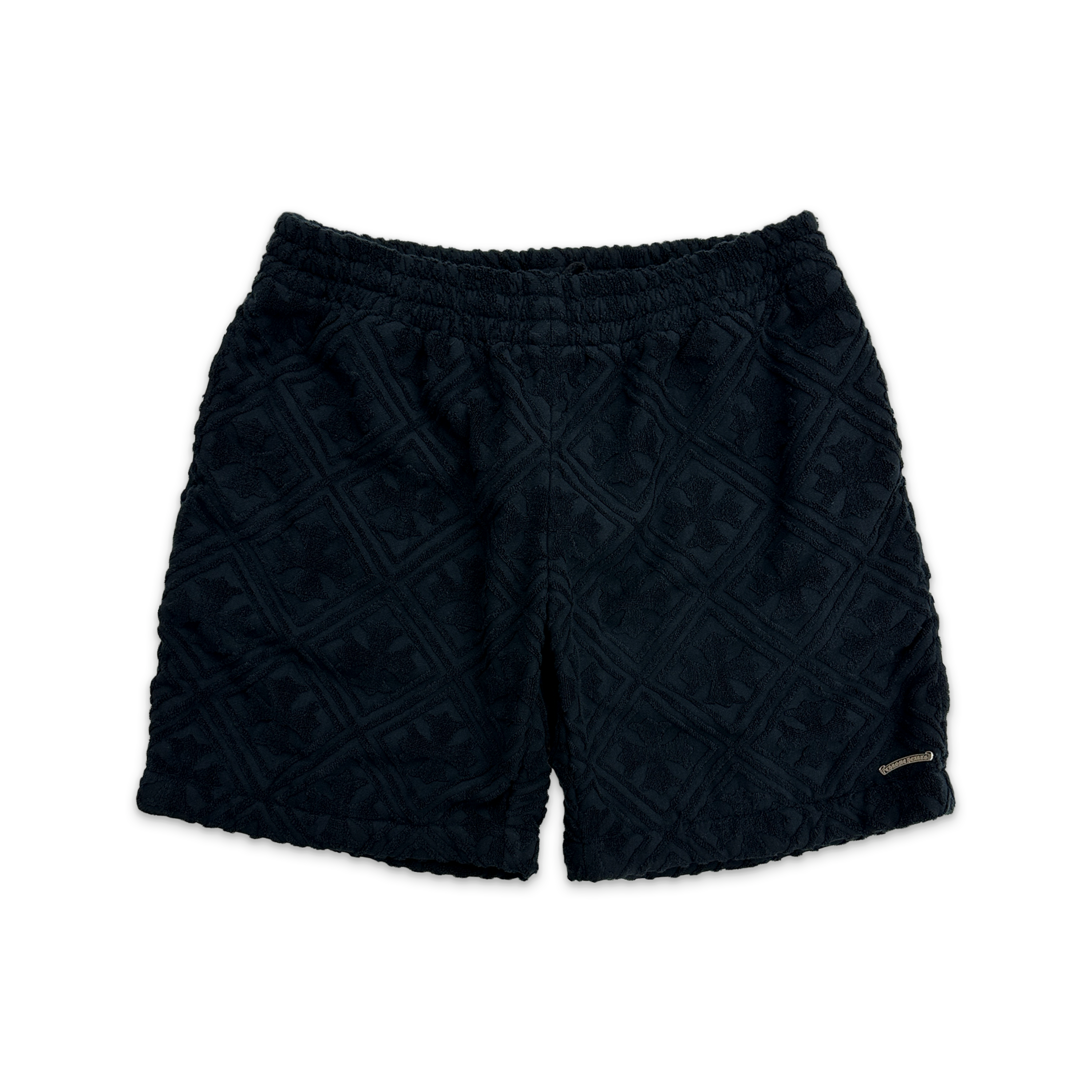 Terry Cloth Motif Shorts "Black"