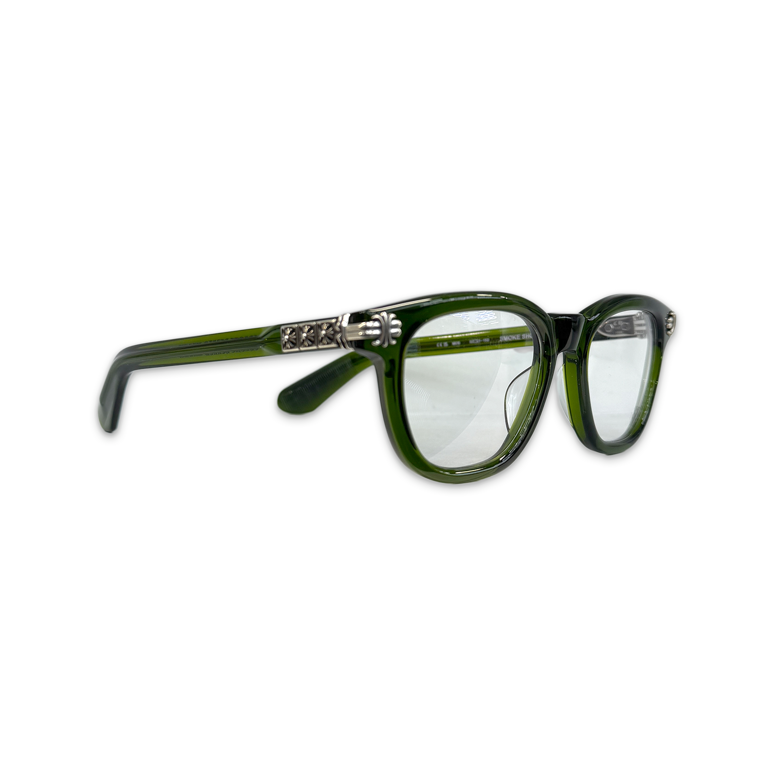 Chrome Hearts, Smoke Show Glasses "Translucent Green/Silver"