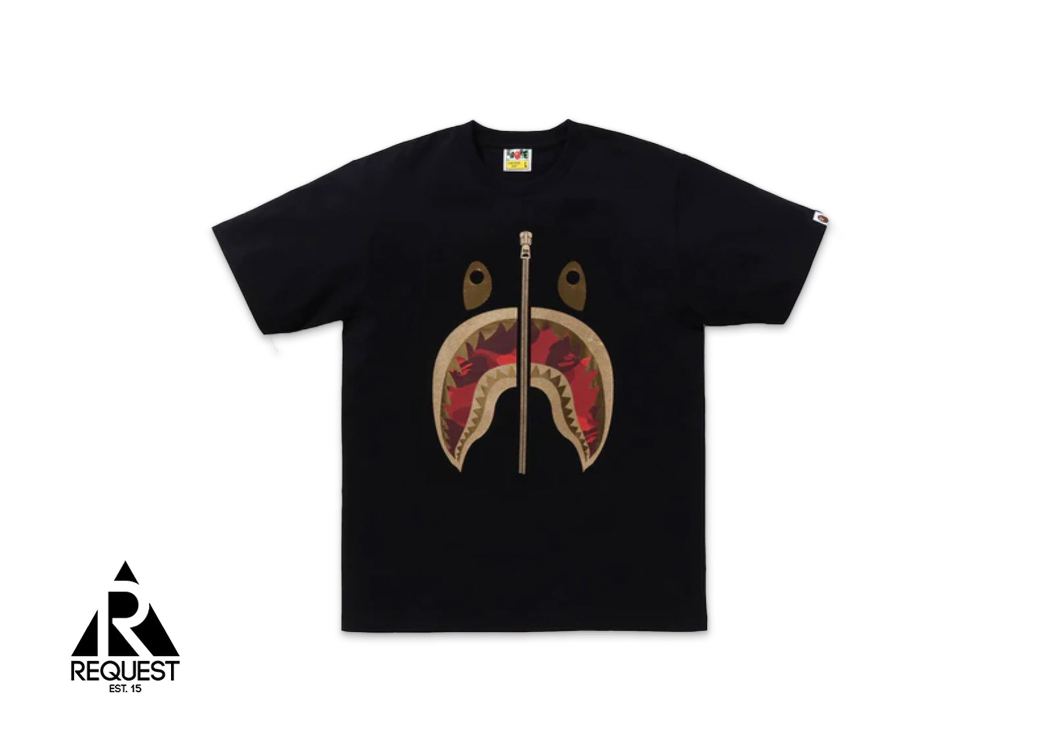 A Bathing Ape BAPE Shark Tee (SS24) "Black/Red"