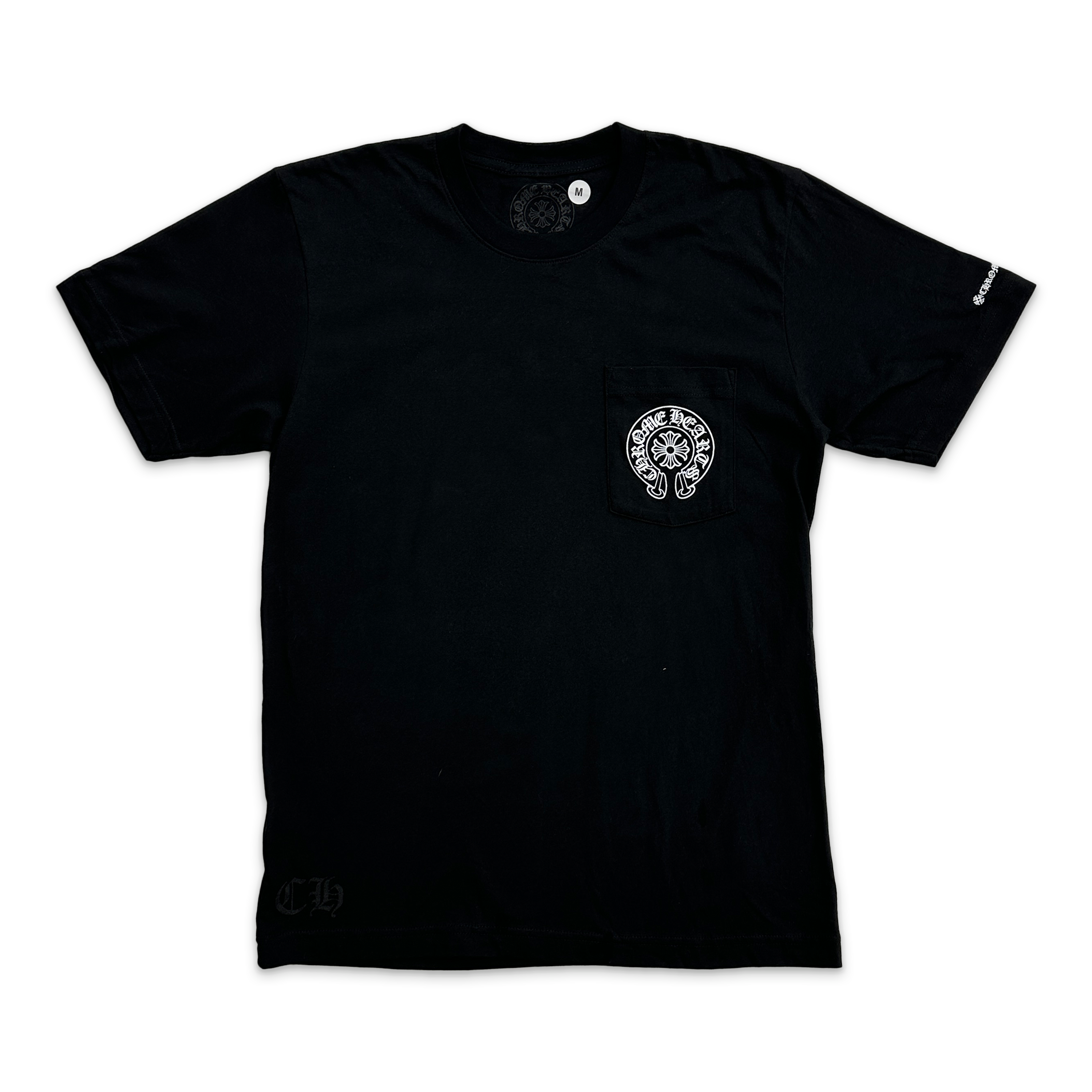 Chrome Hearts, Horseshoe Pocket Logo Tee "Black"