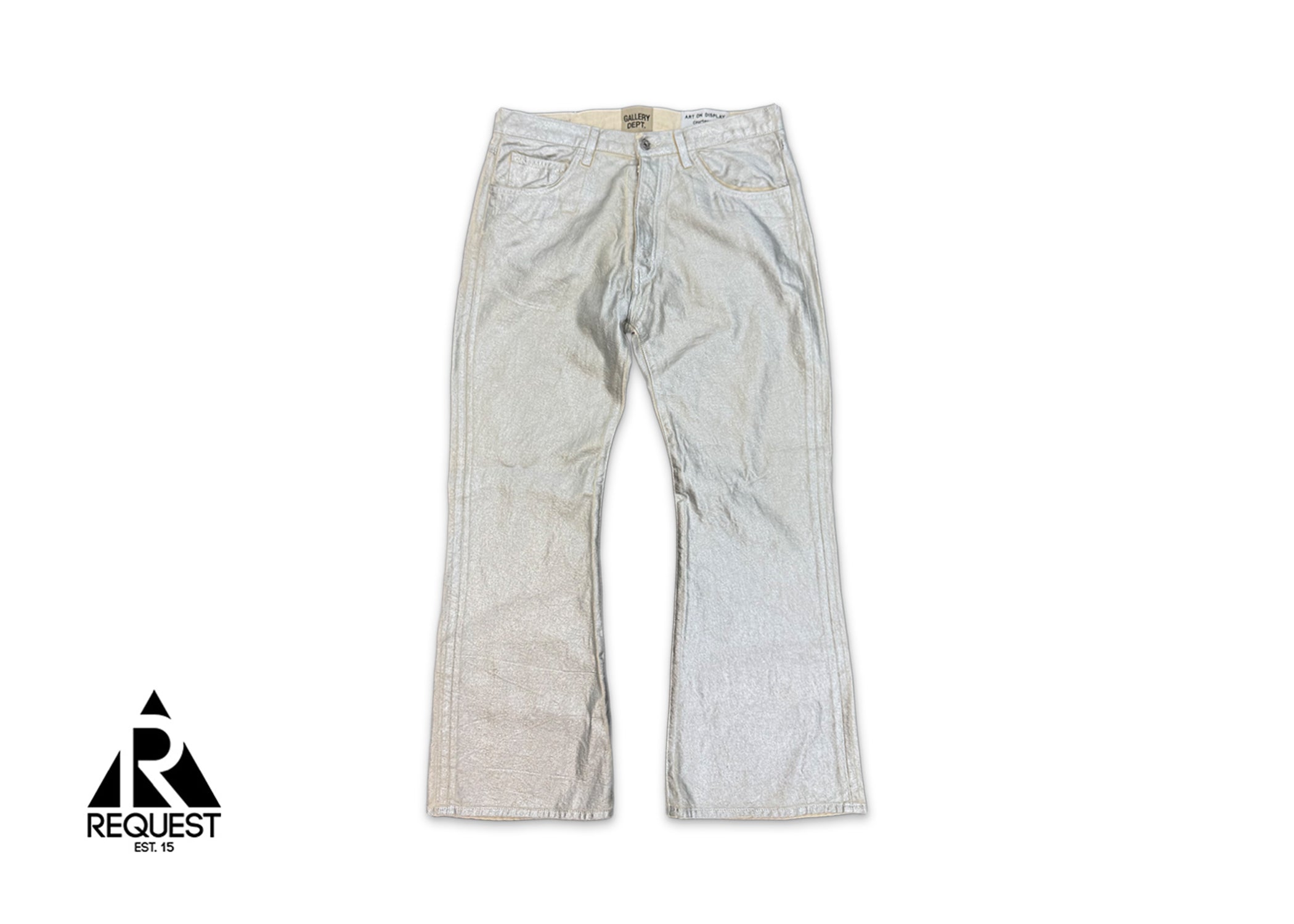 Gallery Dept., Logan Bootcut Jeans “Galactic Silver"