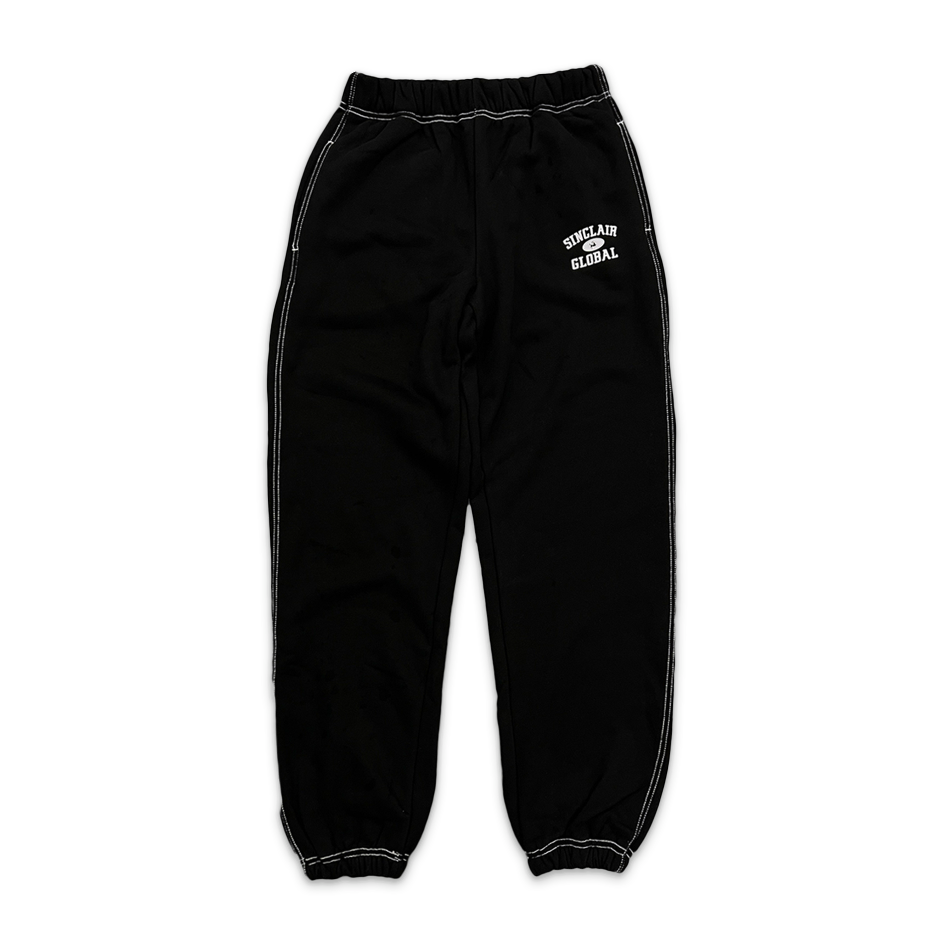Sinclair, Contrast Stitch Athletic Sweatpants "Charcoal Grey"