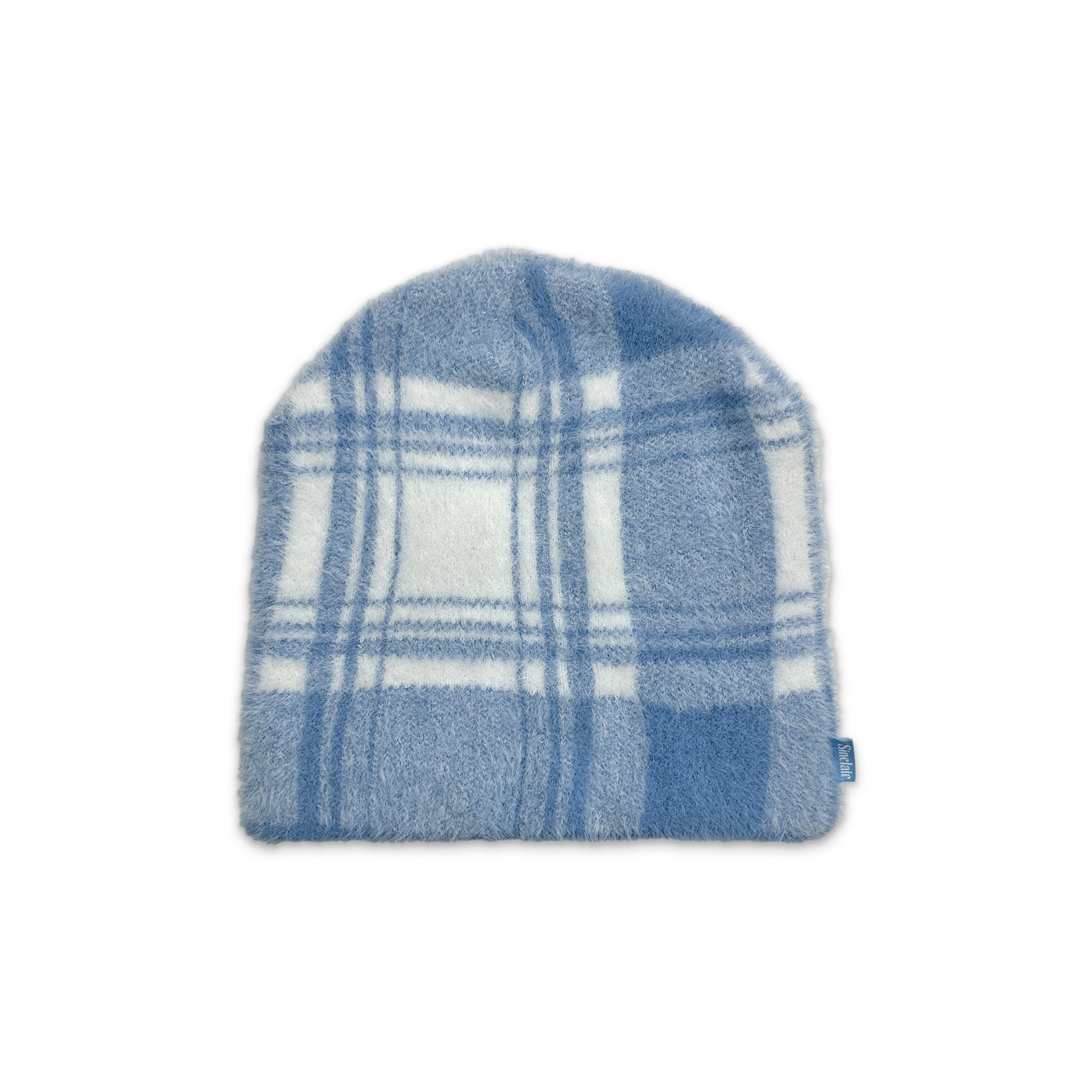 Sinclair, Brushed Plaid Beanie "Light Blue"