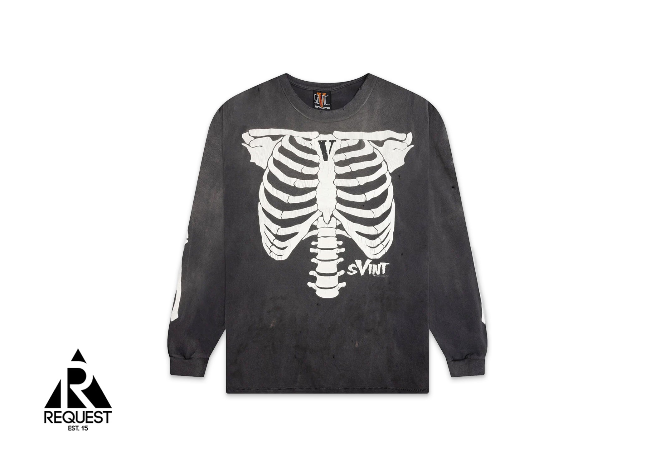 Saint Michael x Vlone Bone L/S Tee "Black"
