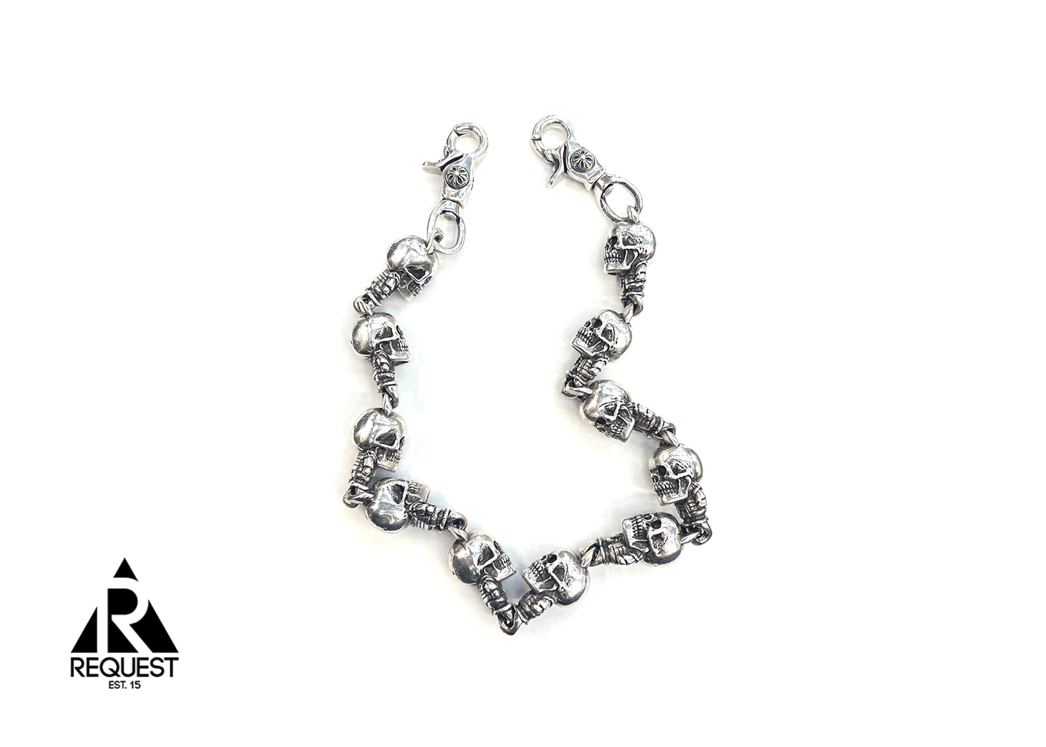 Chrome Hearts Wallet Chain "Foti Skulls"