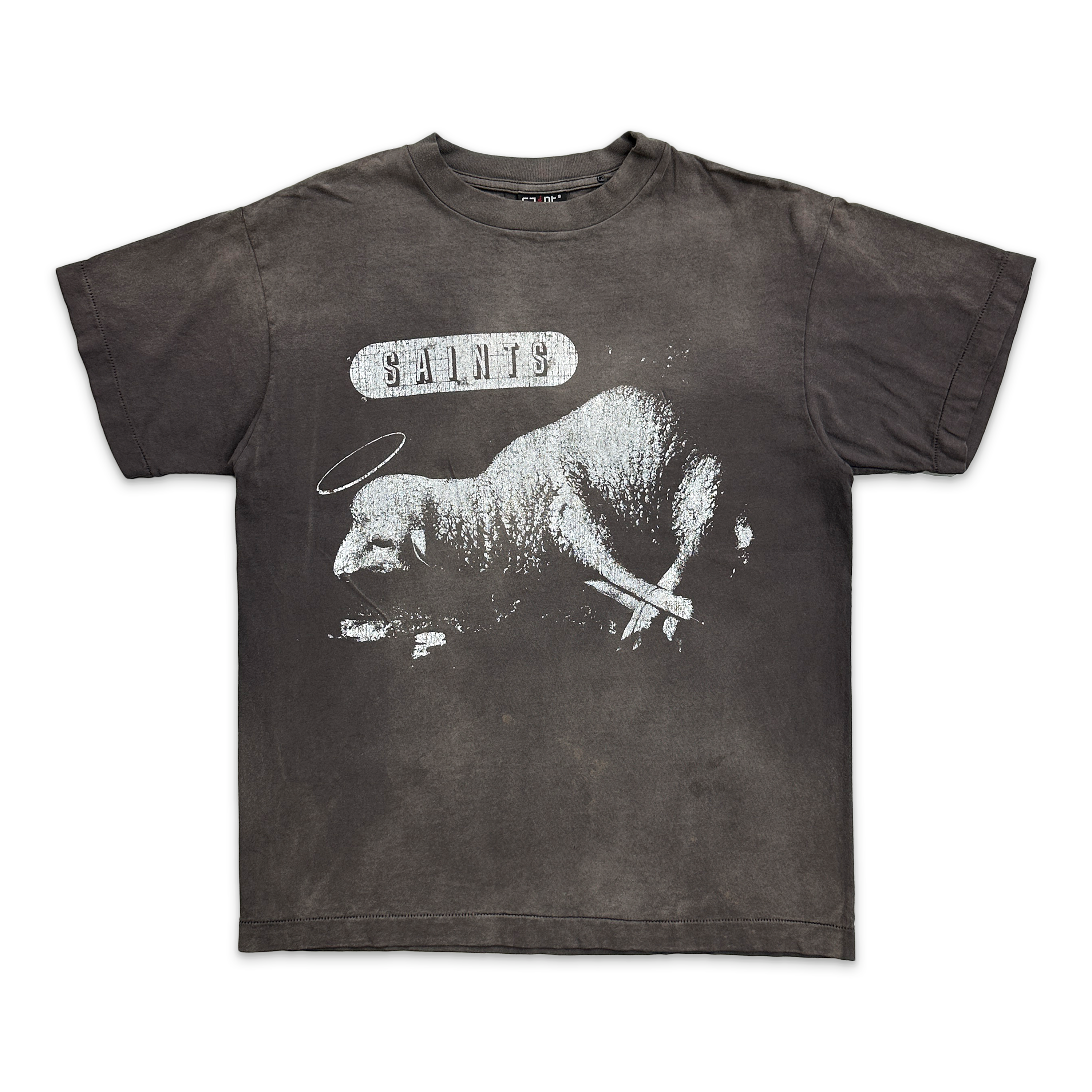 Saint Michael, Lion Lamb Tee SS21 "Vintage Black"