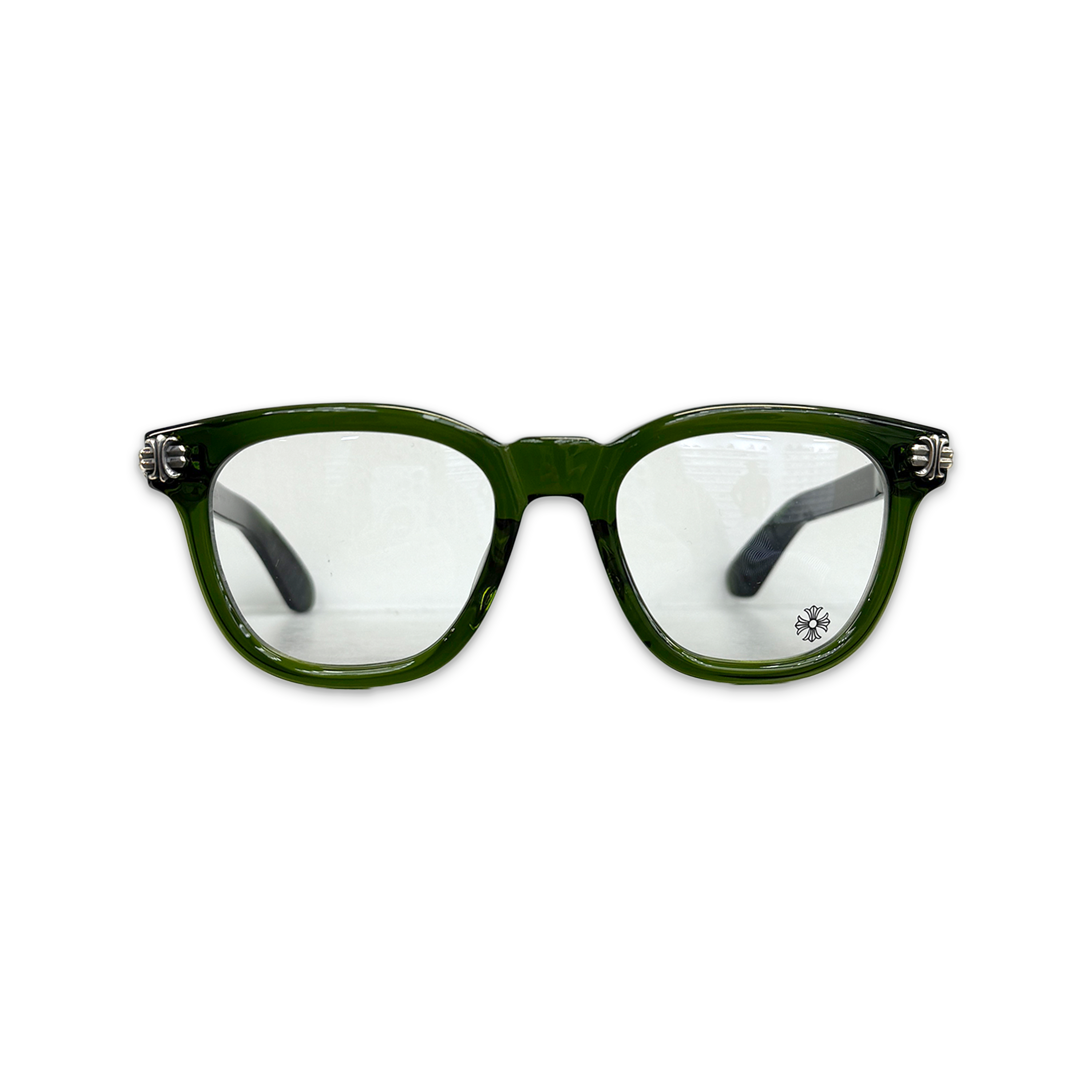 Chrome Hearts, Smoke Show Glasses "Translucent Green/Silver"