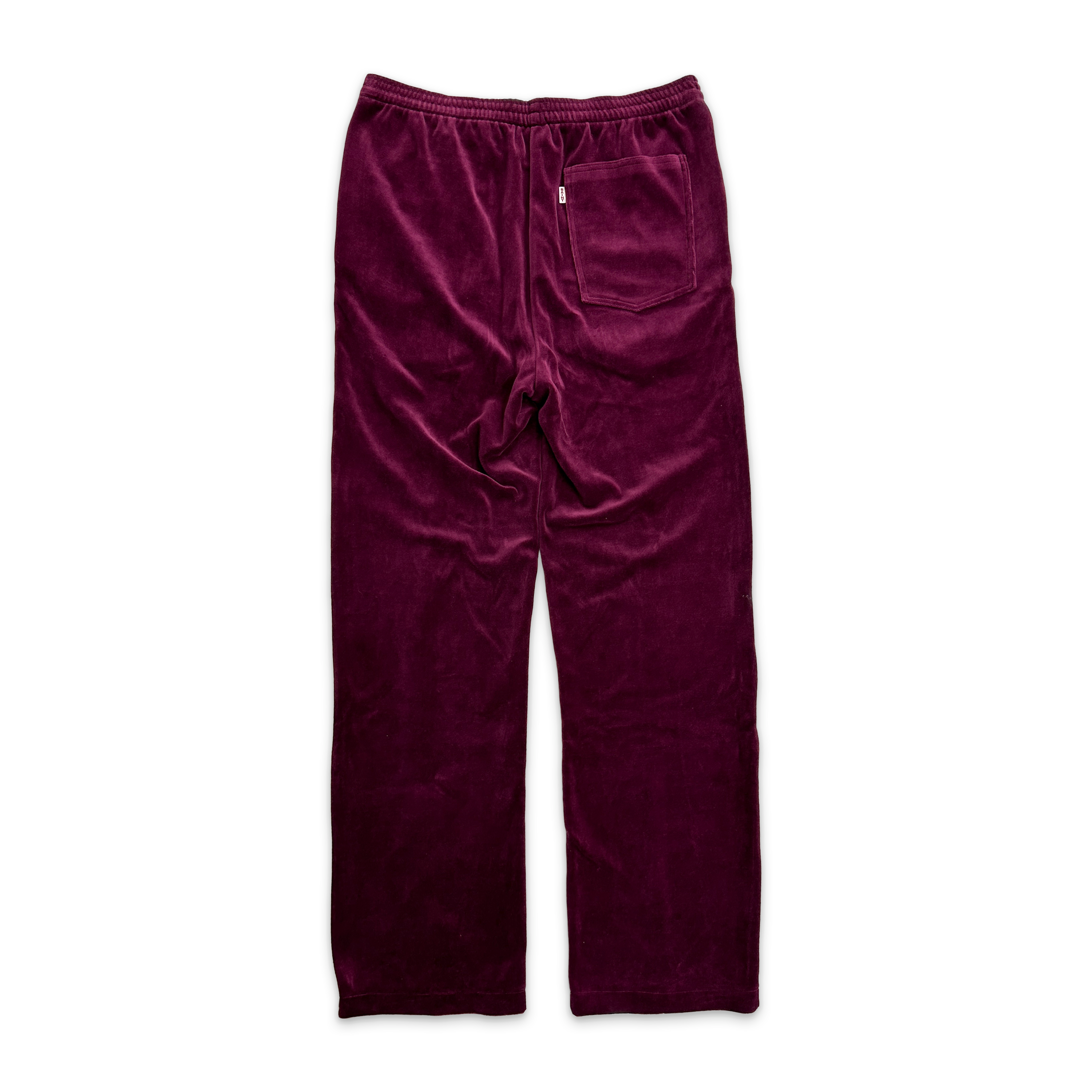 Saint Michael, Lastman Velour Track Pants "Burgundy"