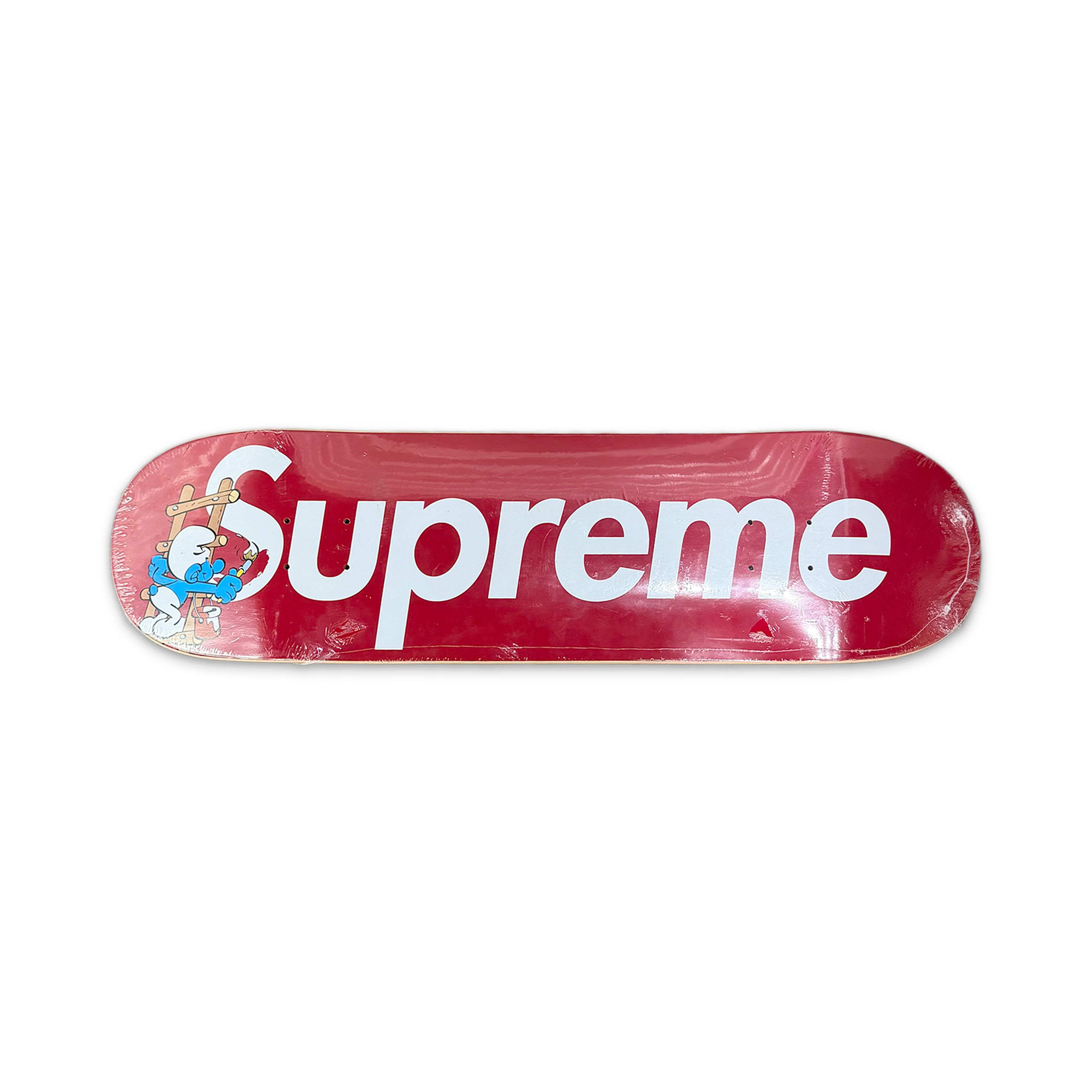 Supreme Smurfs Skateboard Deck "Red"