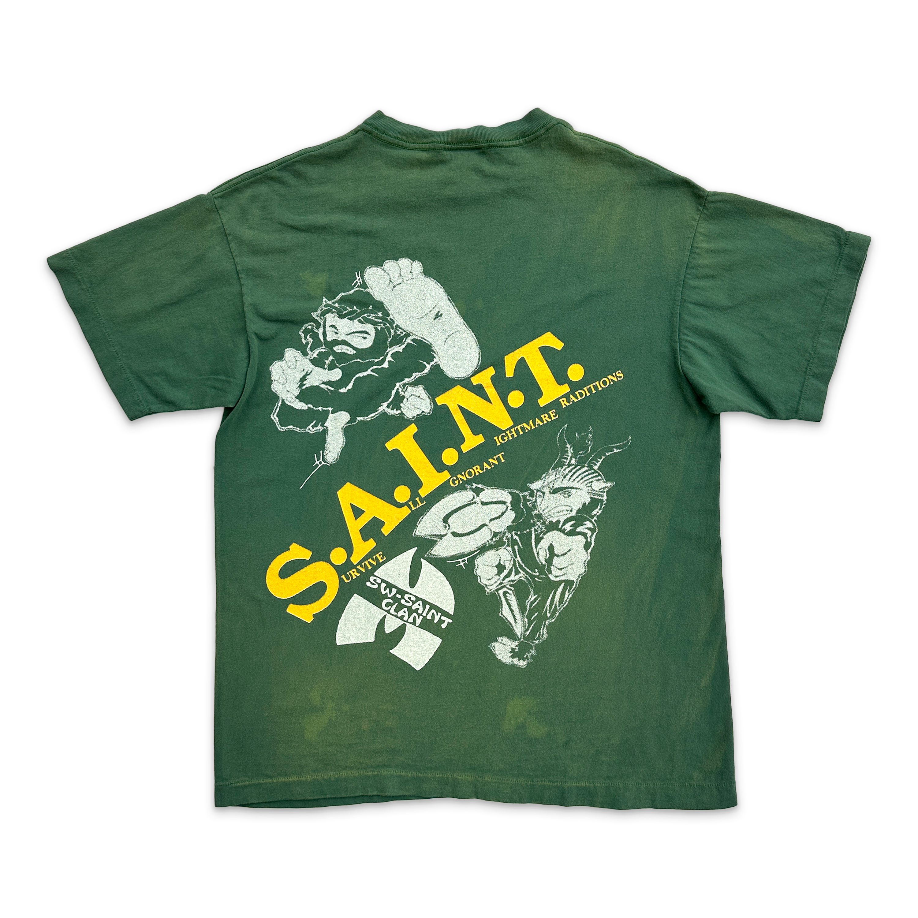 Saint Michael, x Sean Wotherspoon Saint Clan Tee "Green"