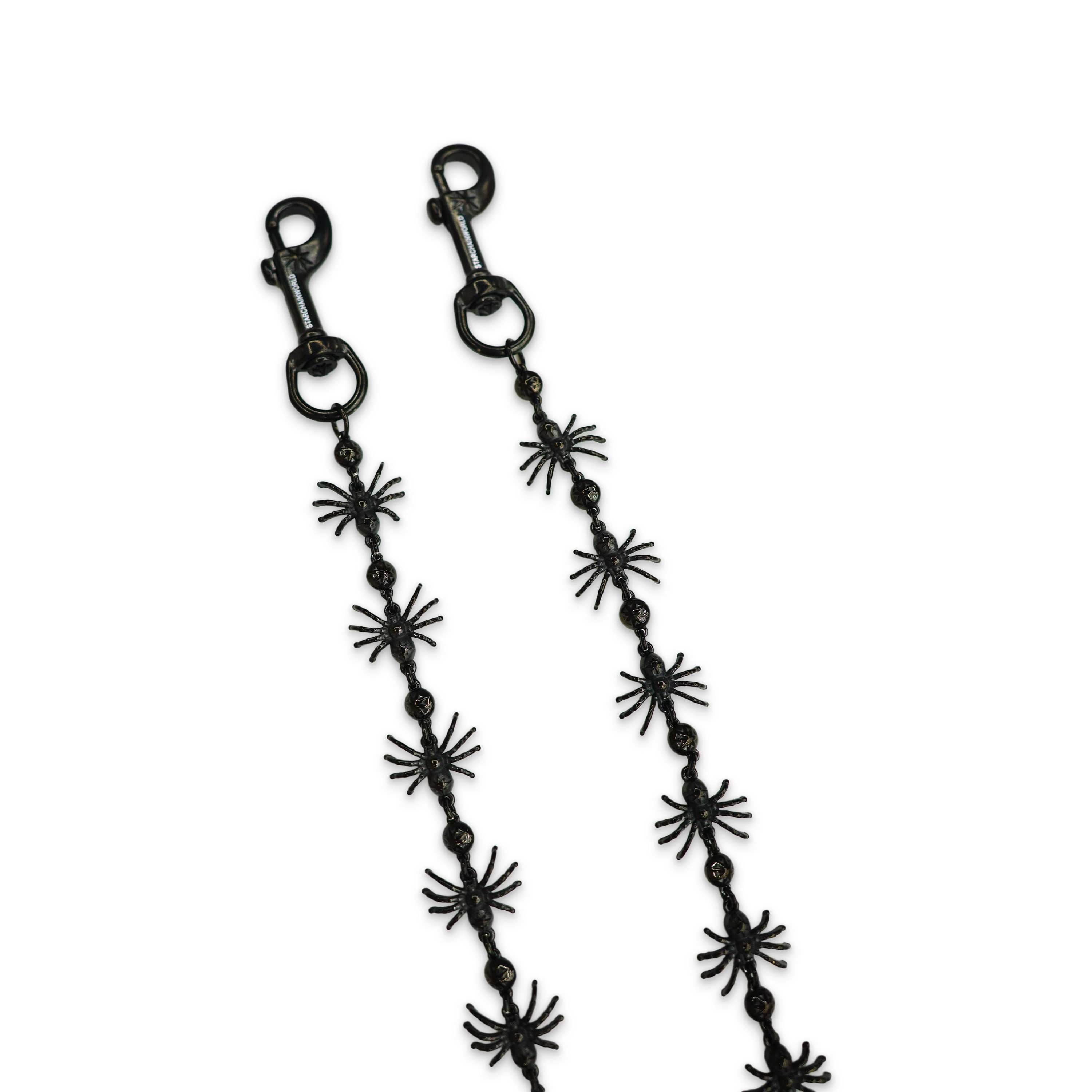 Starchain World, Black Spider Wallet Chain - No Stones