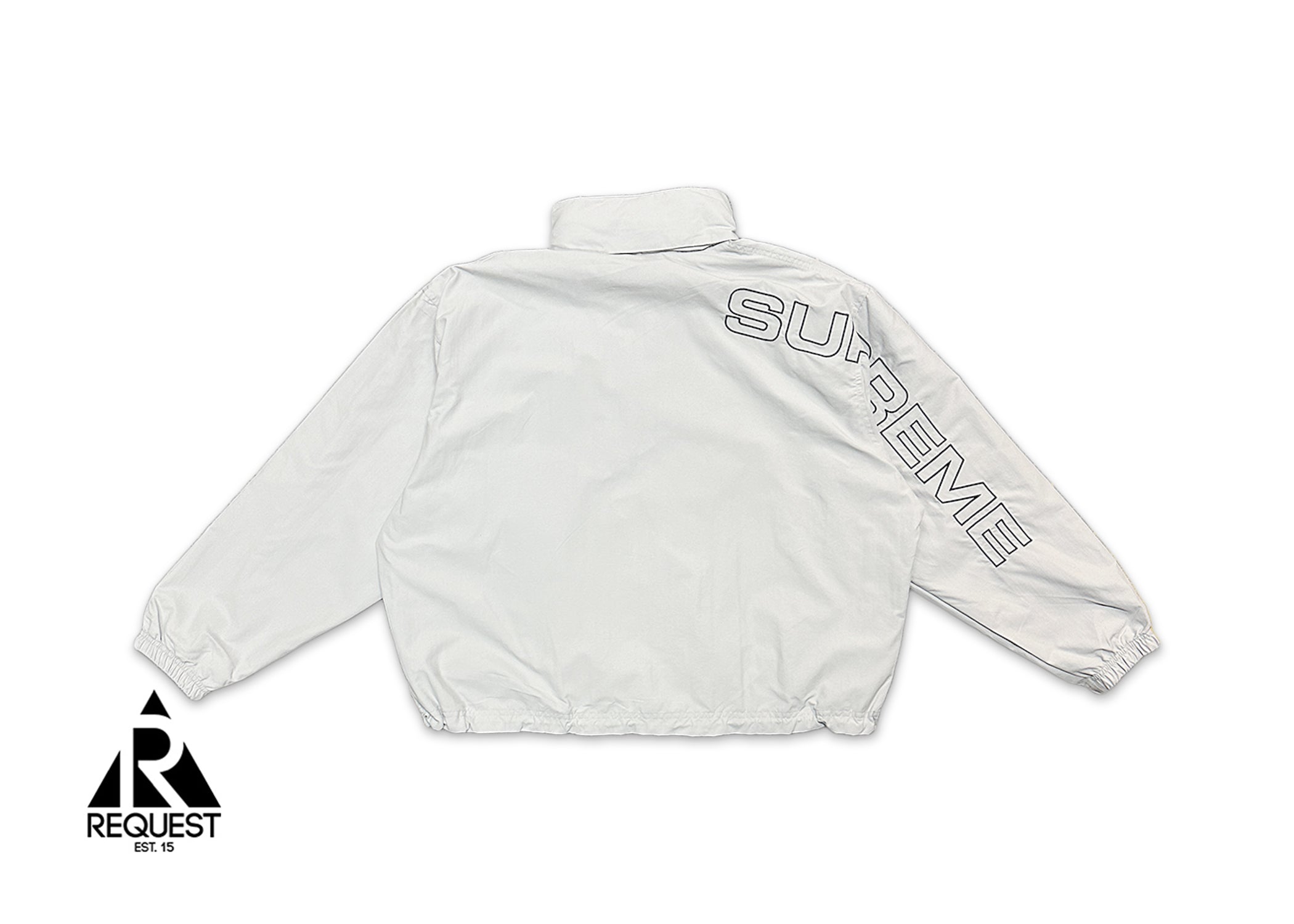 Supreme, Embroidered Logo Track Jacket "Grey"