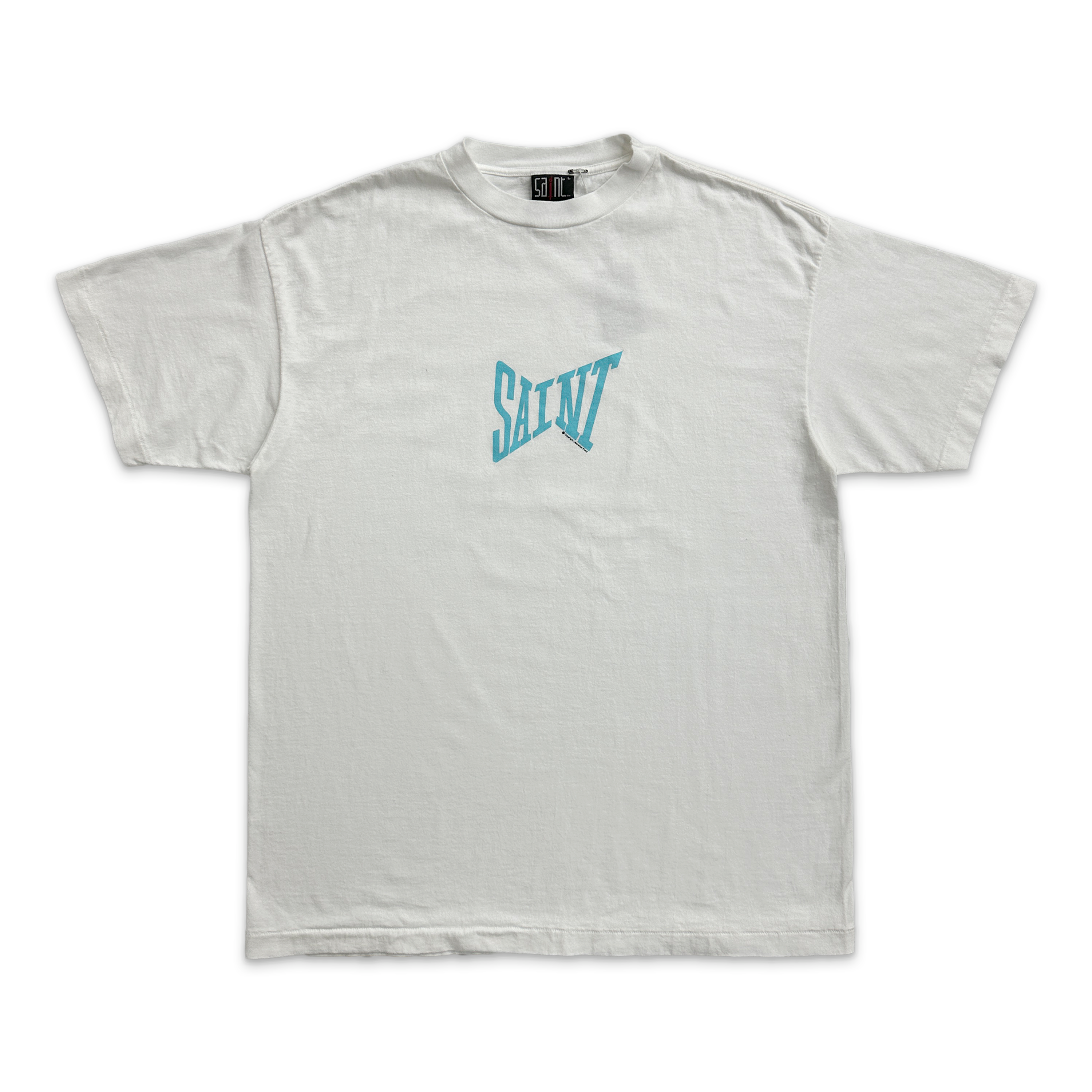 Saint Michael, Ribbon Tee "White/Blue"