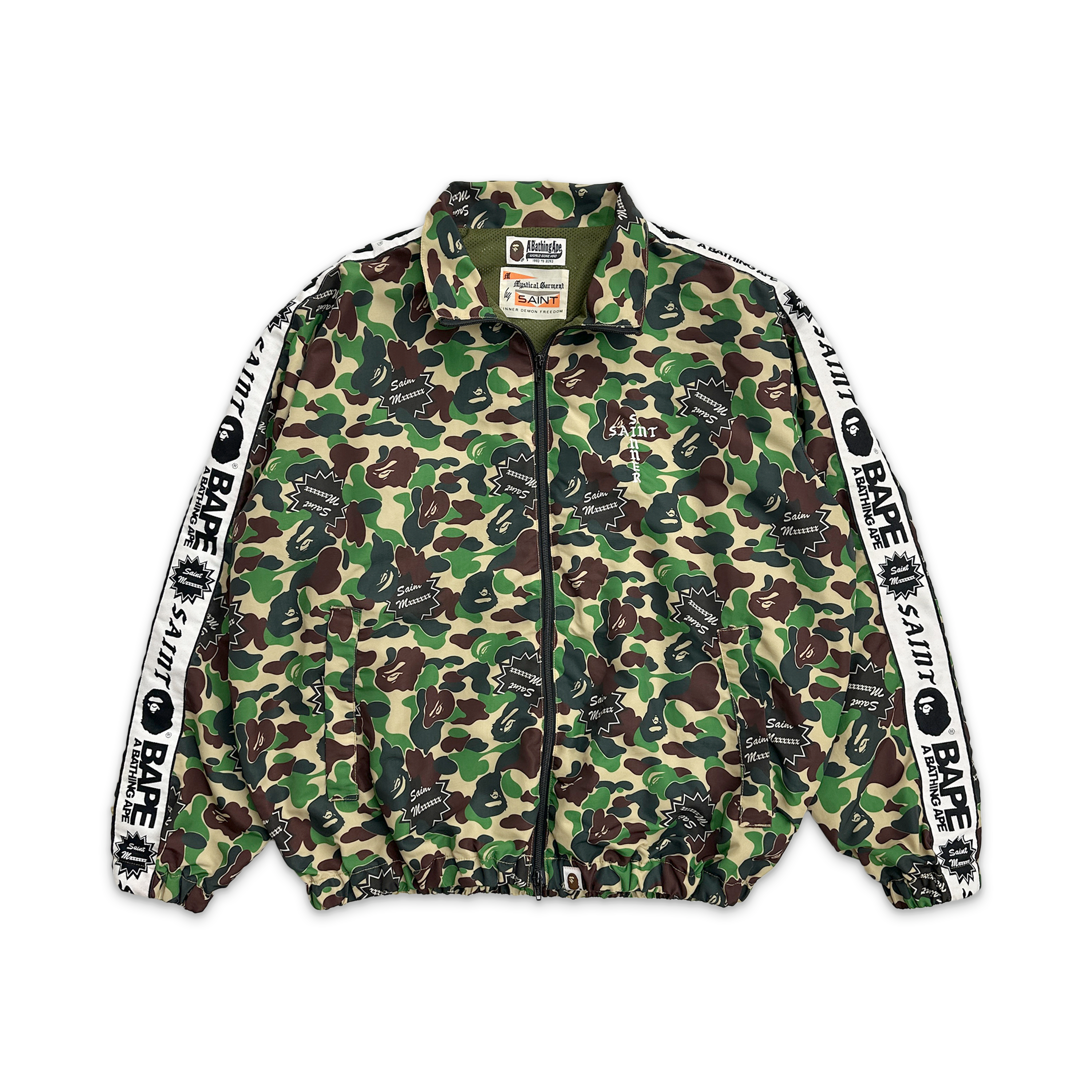 Saint Michael, x A Bathing Ape (BAPE) Track Jacket