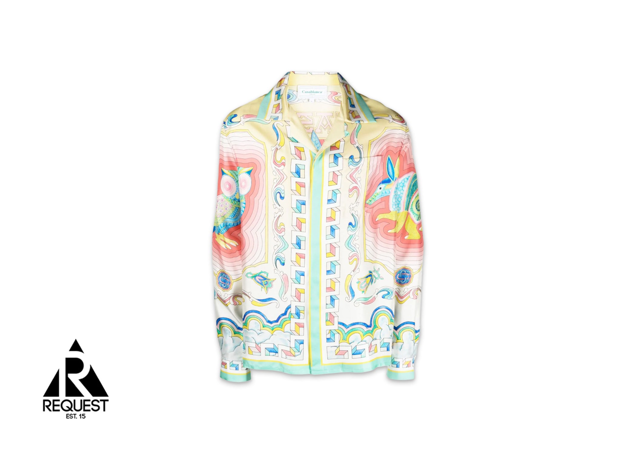 Casablanca Souvenir Silk L/S Shirt "Multi"