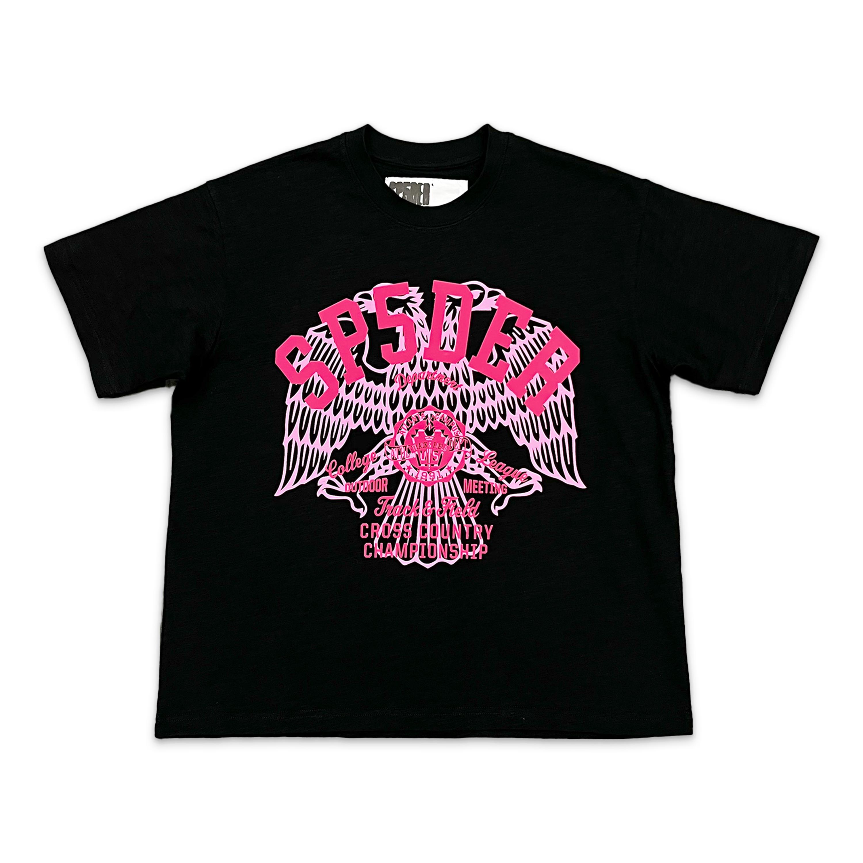 Sp5der, Cross Country Slub Tee "Black"