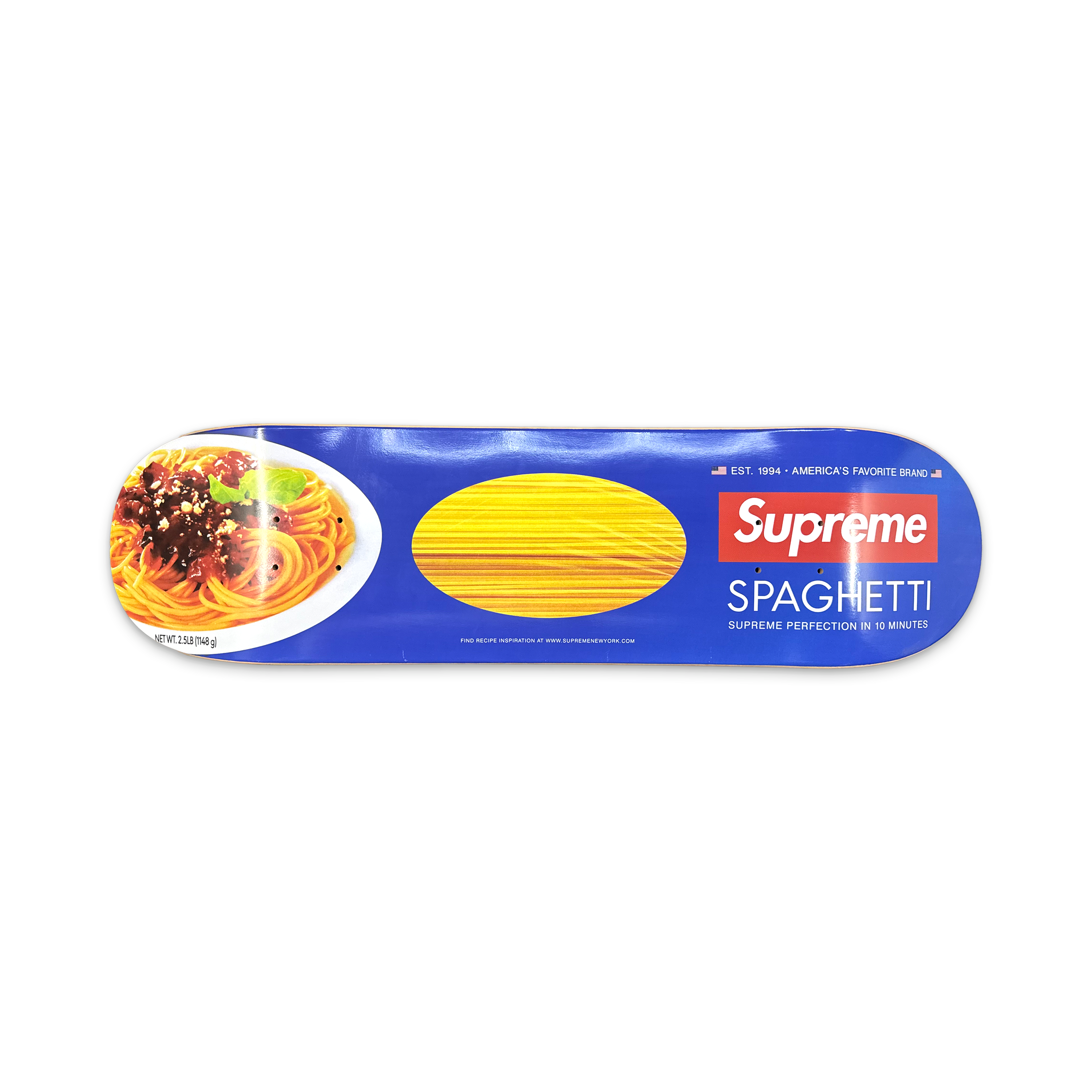 Supreme Spaghetti Skateboard Deck "Blue"