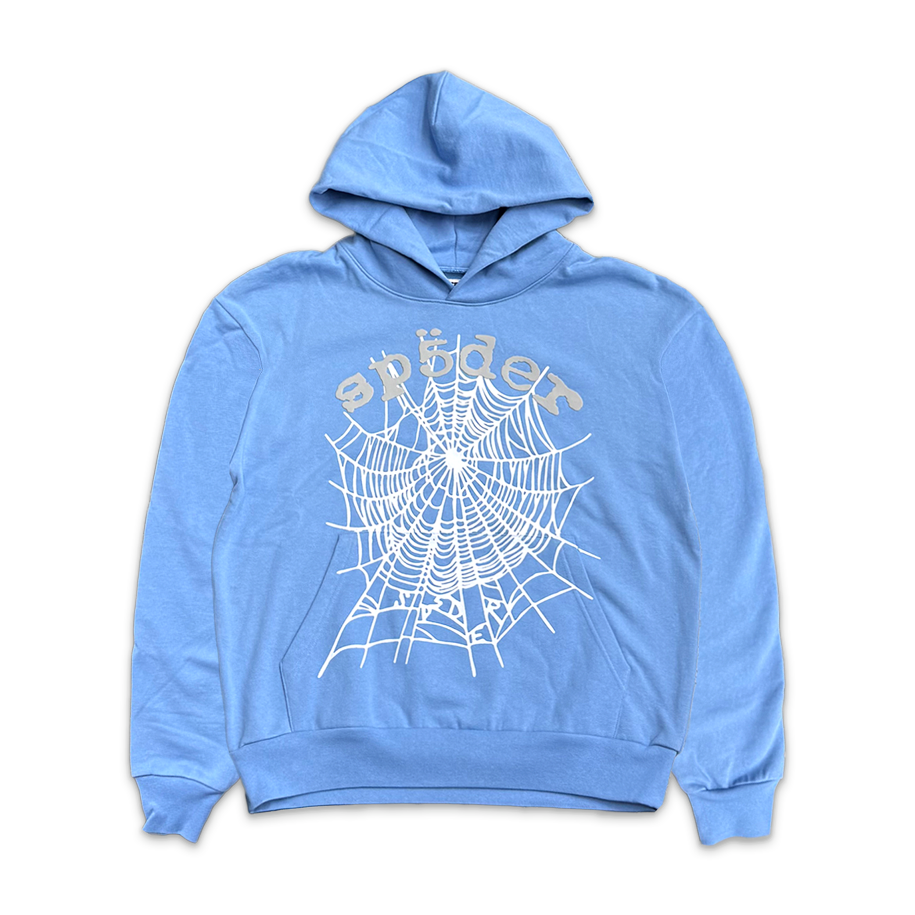 Sp5der, Web V2 Hoodie "Dusty Blue"