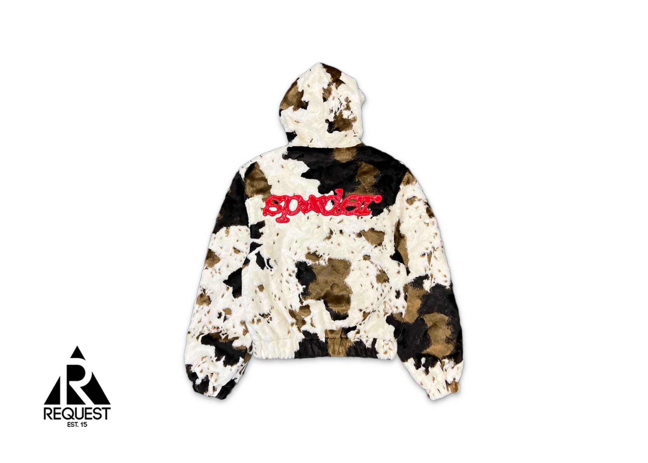 Sp5der, Faux Fur Cow Print Jacket