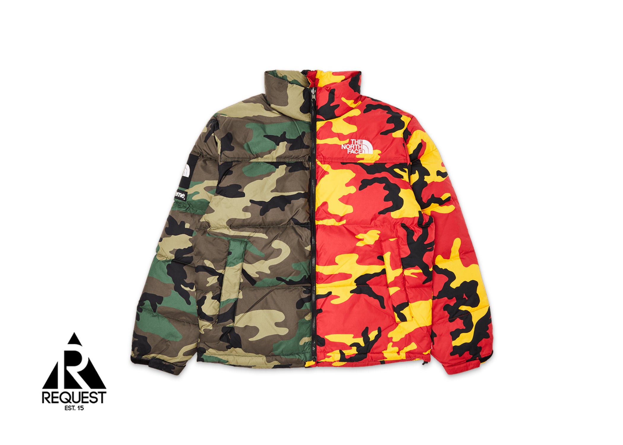 Supreme The North Face Nuptse Jacket "Split Camo"
