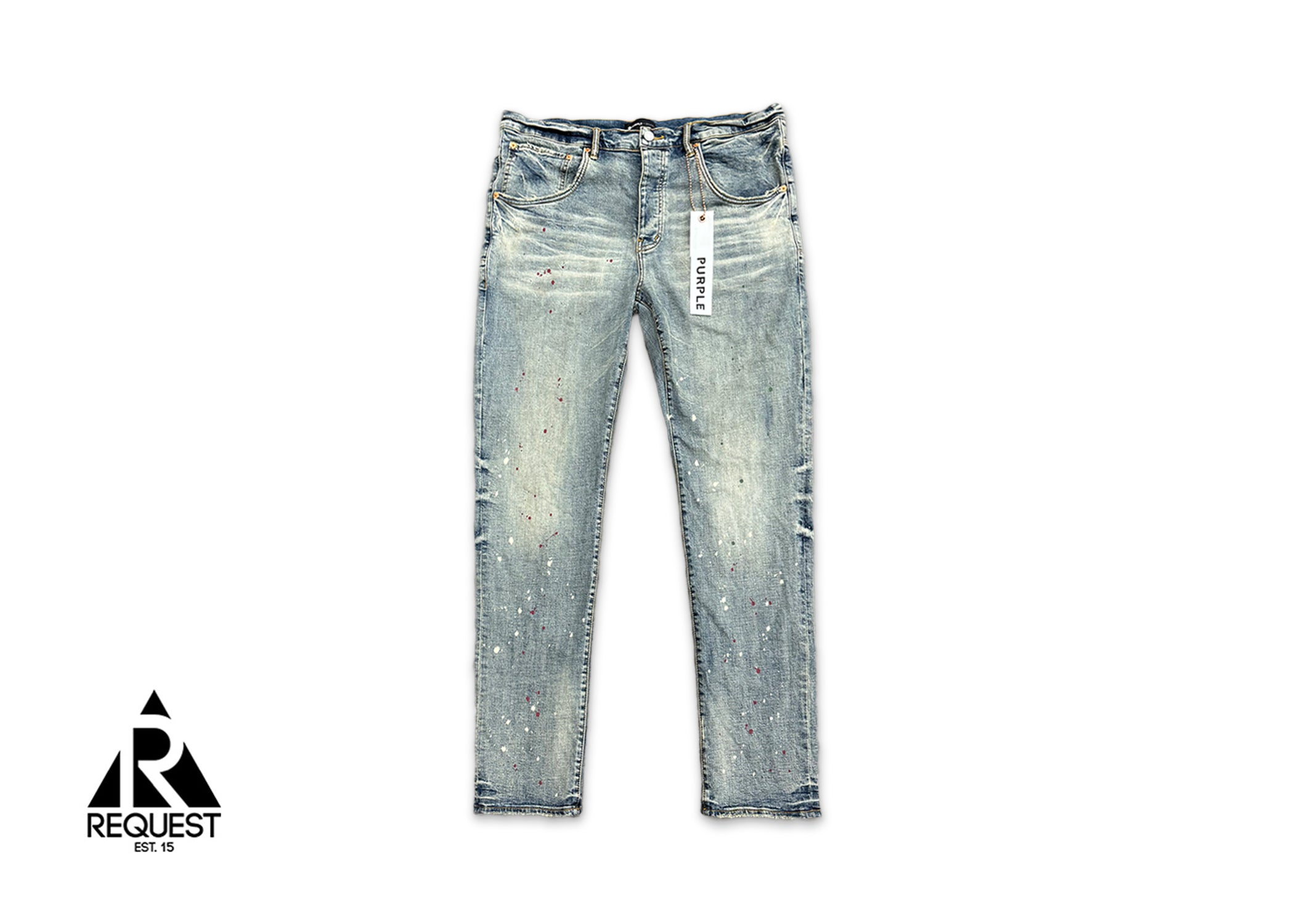 Request, Purple Brand "Vintage Spotted Indigo Jean"