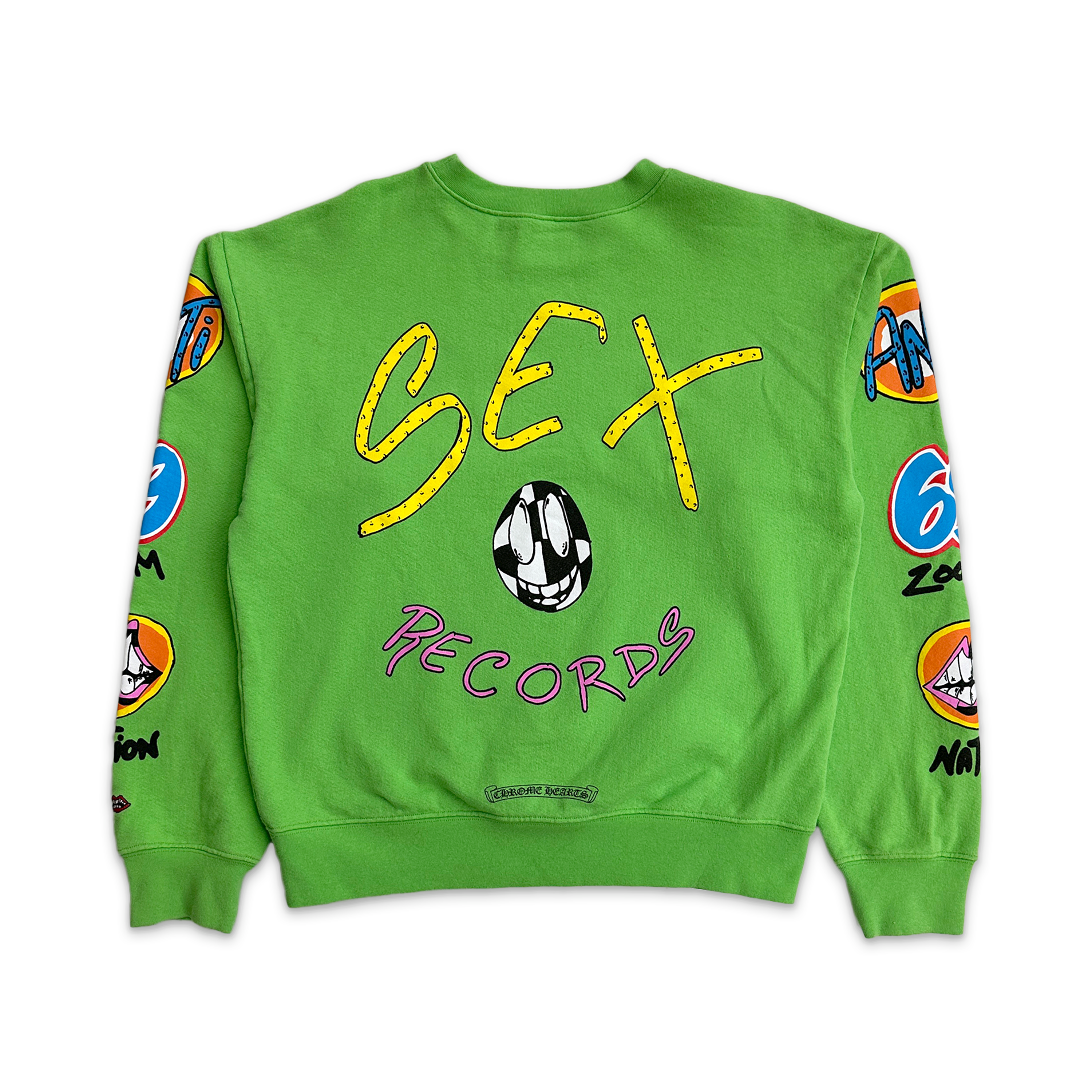 Chrome Hearts, Matty Boy Sex Records Crewneck "Green"