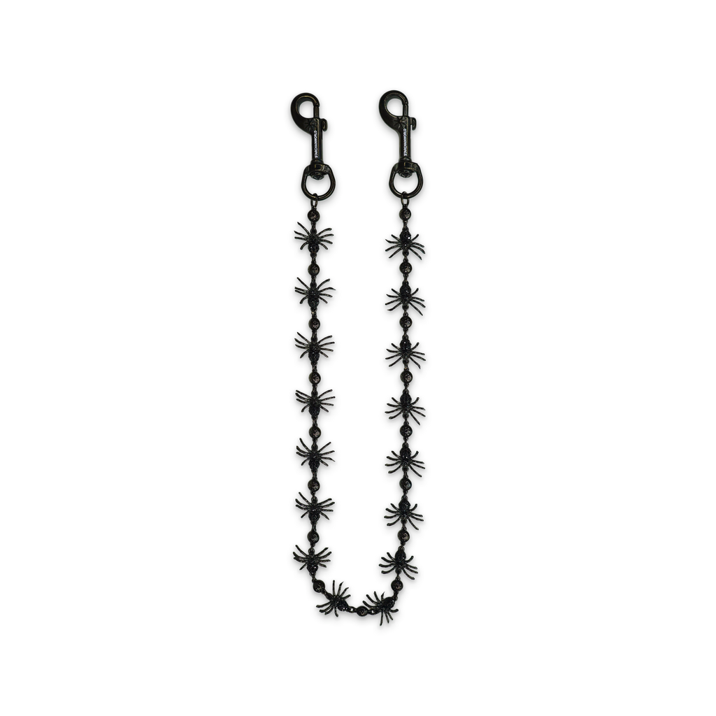 Black Spider Wallet Chain