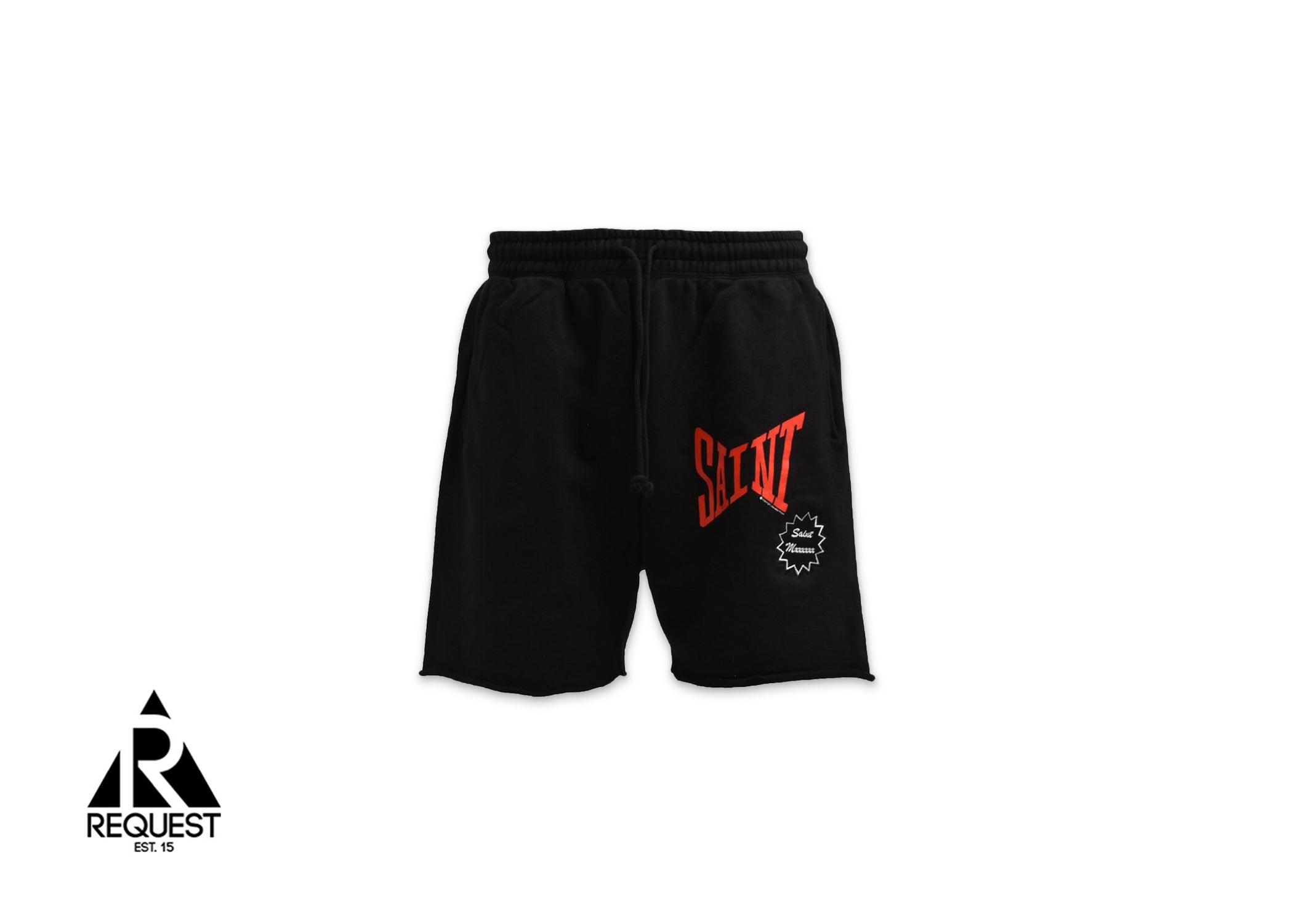 Saint Micheal Saint Logo Sweat Shorts SS24 "Black"