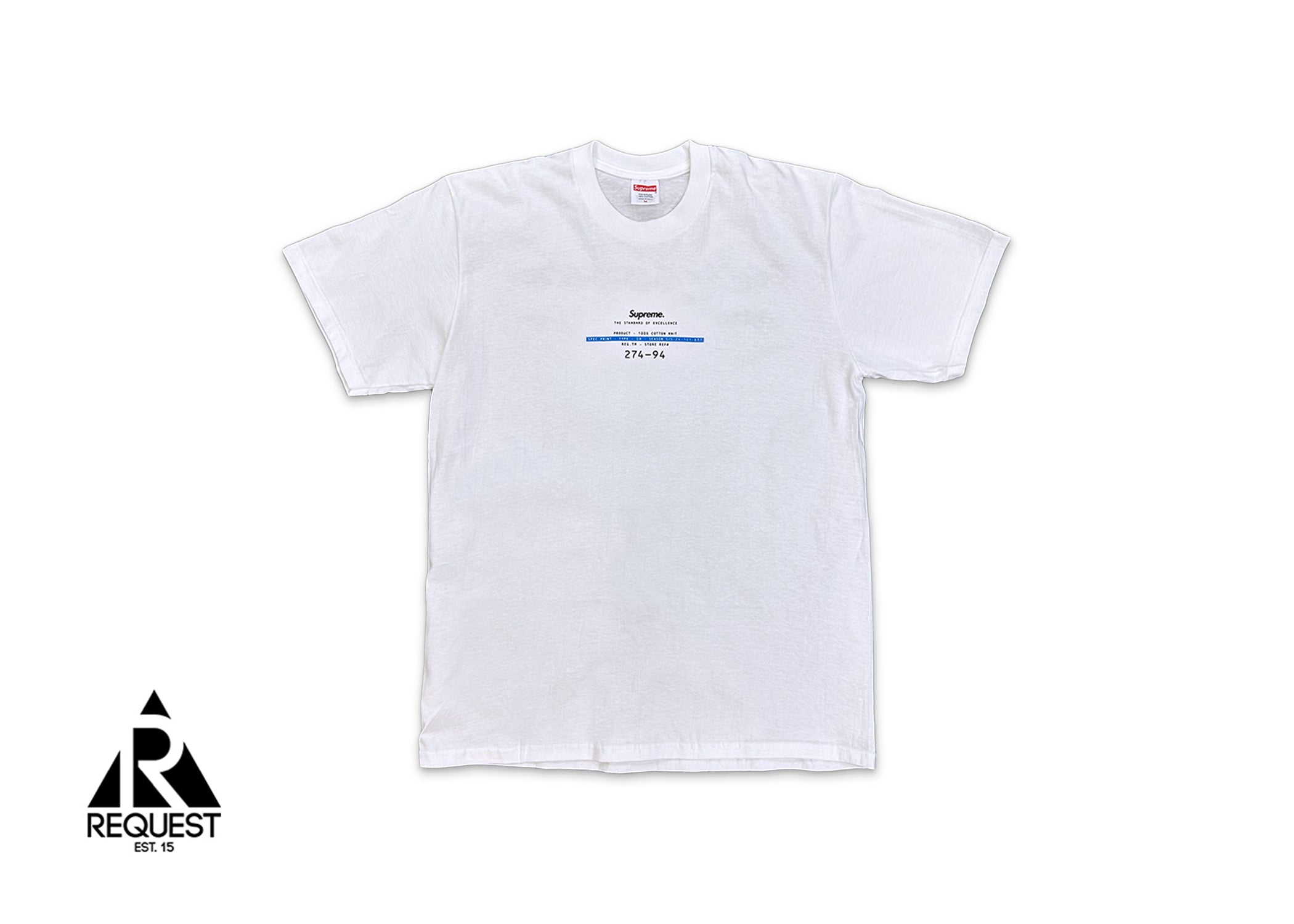 Supreme, Standard Tee "White"