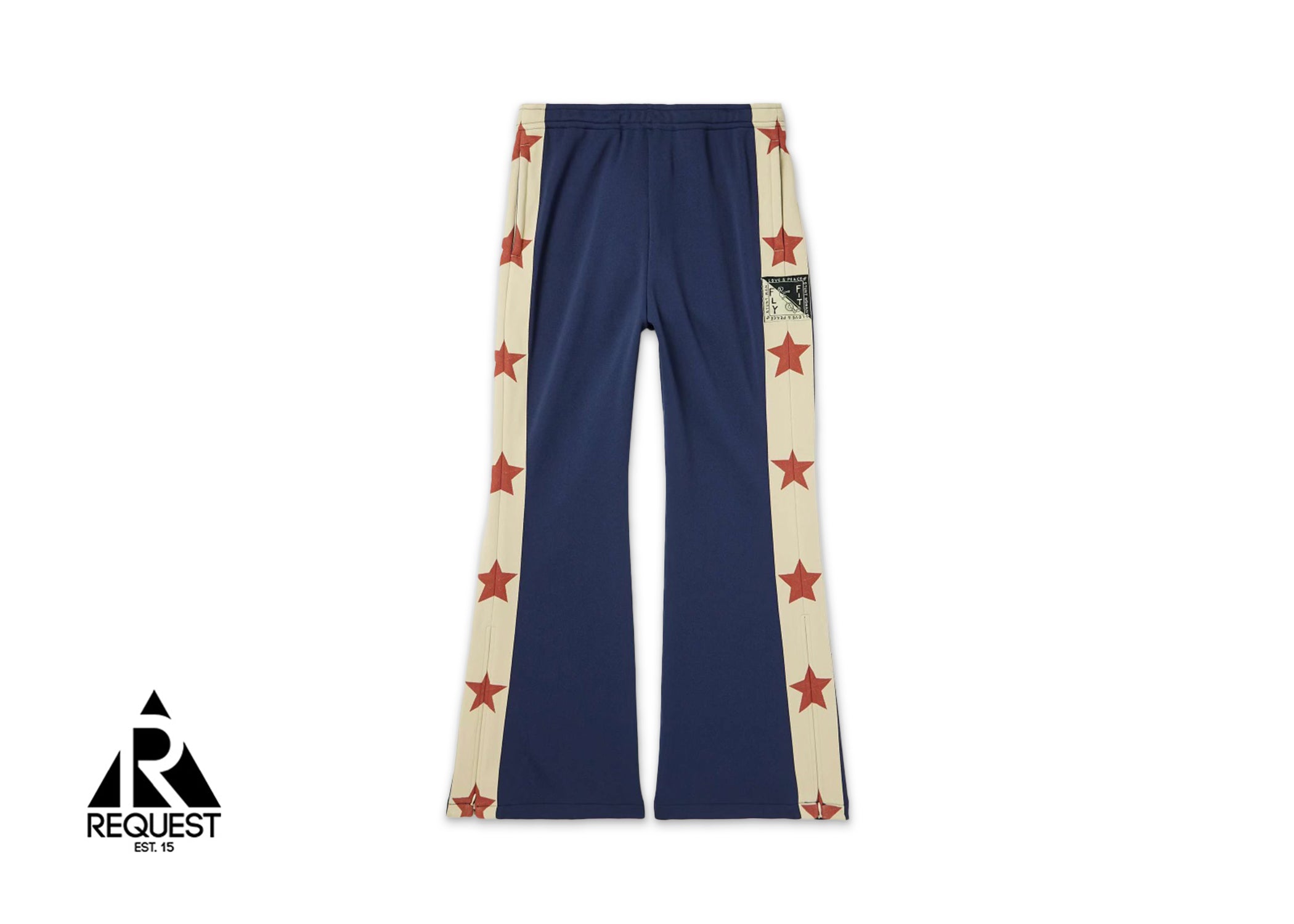 Kapital Stuntman Track Suit Pants "Navy/Beige/Red"