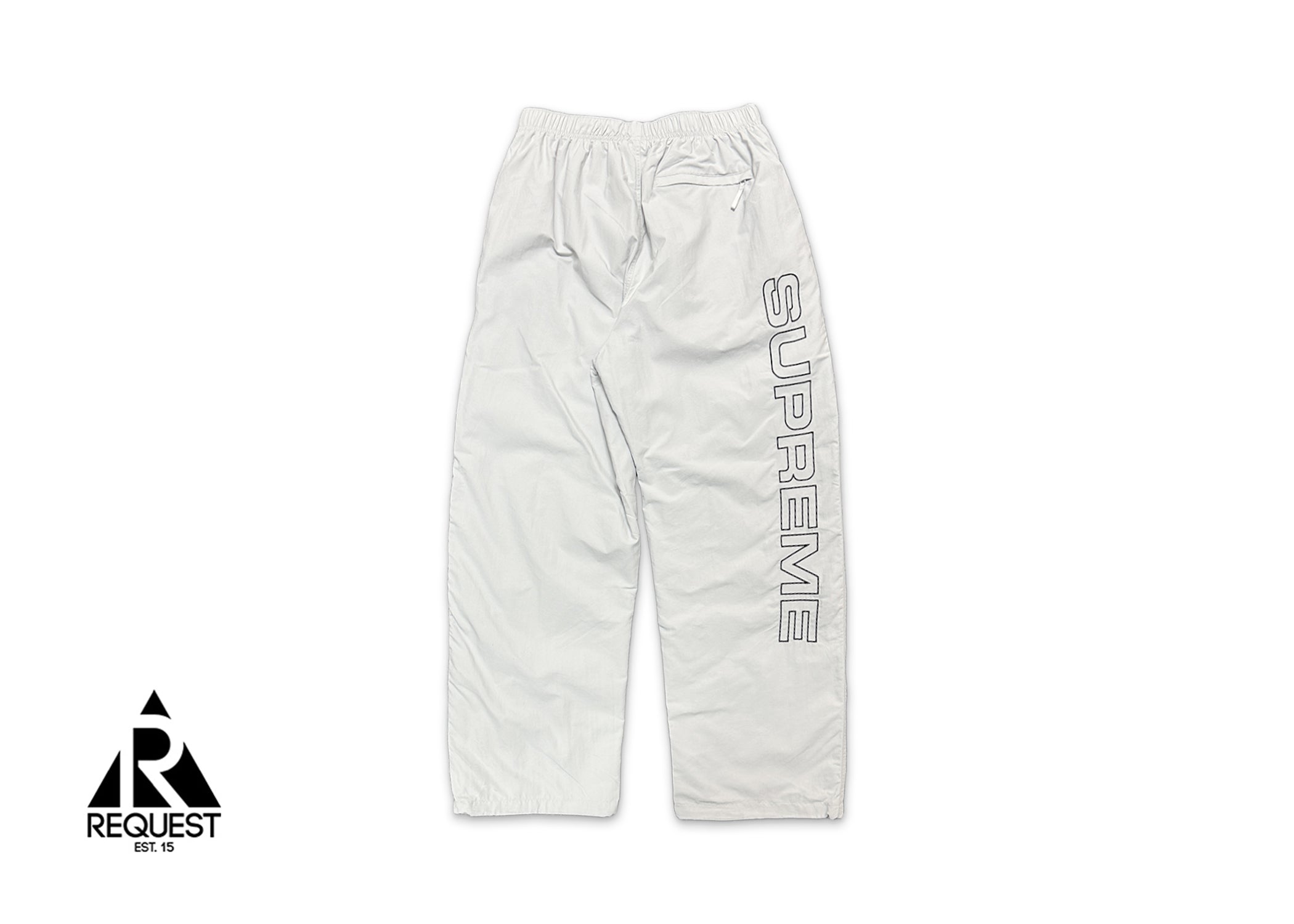 Supreme, Embroidered Logo Track Pants "Grey"