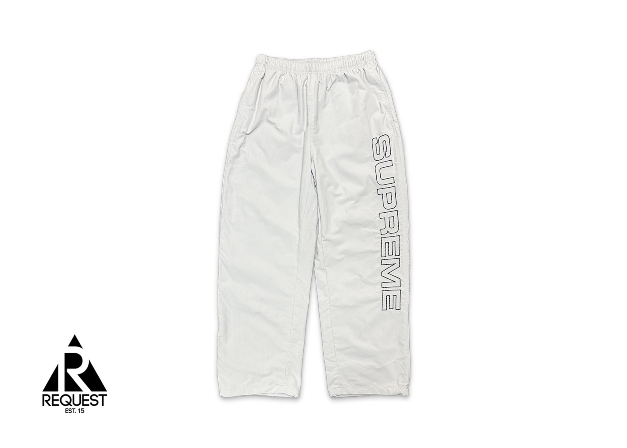 Supreme, Embroidered Logo Track Pants "Grey"