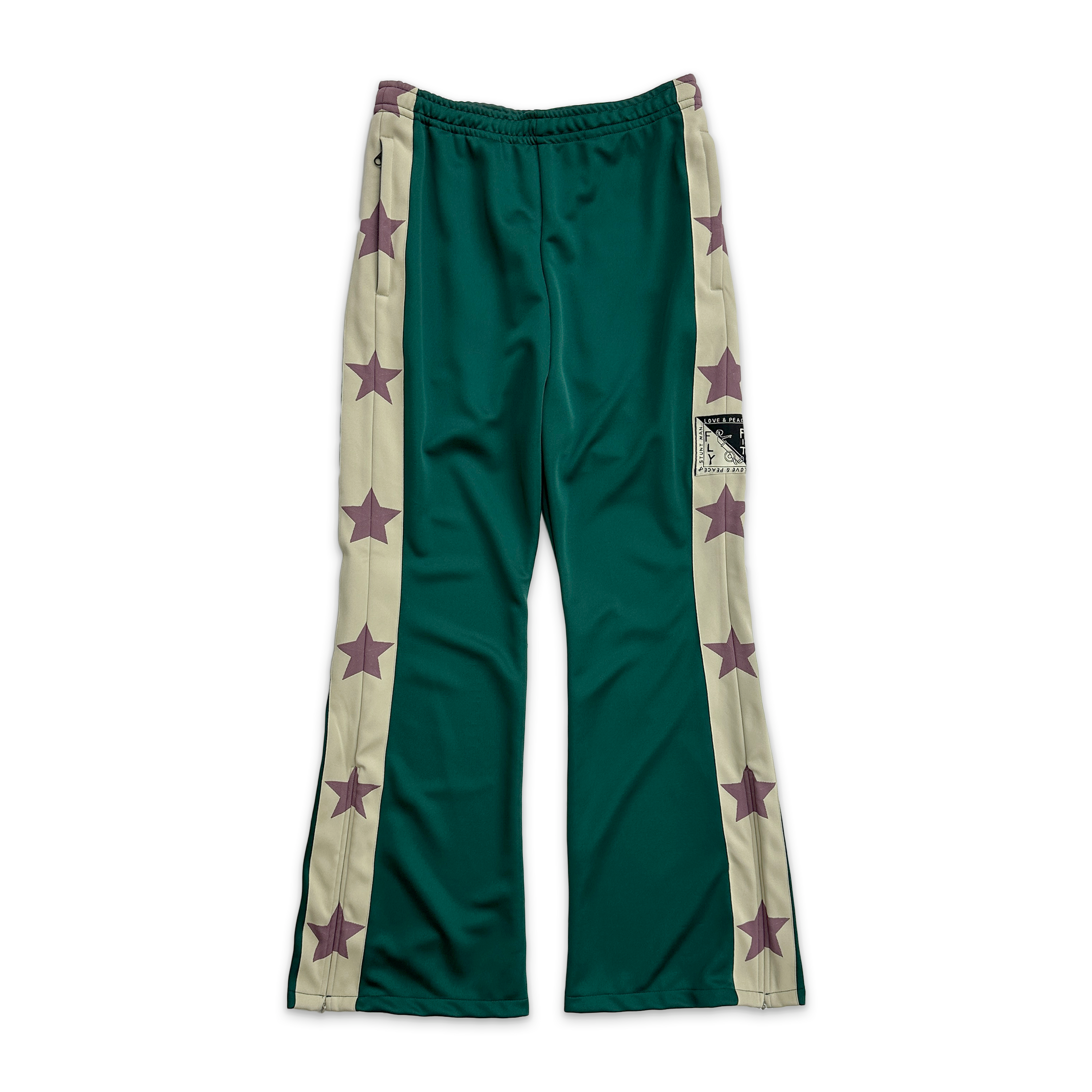 Kapital, Stuntman Star Track Pants "Green"