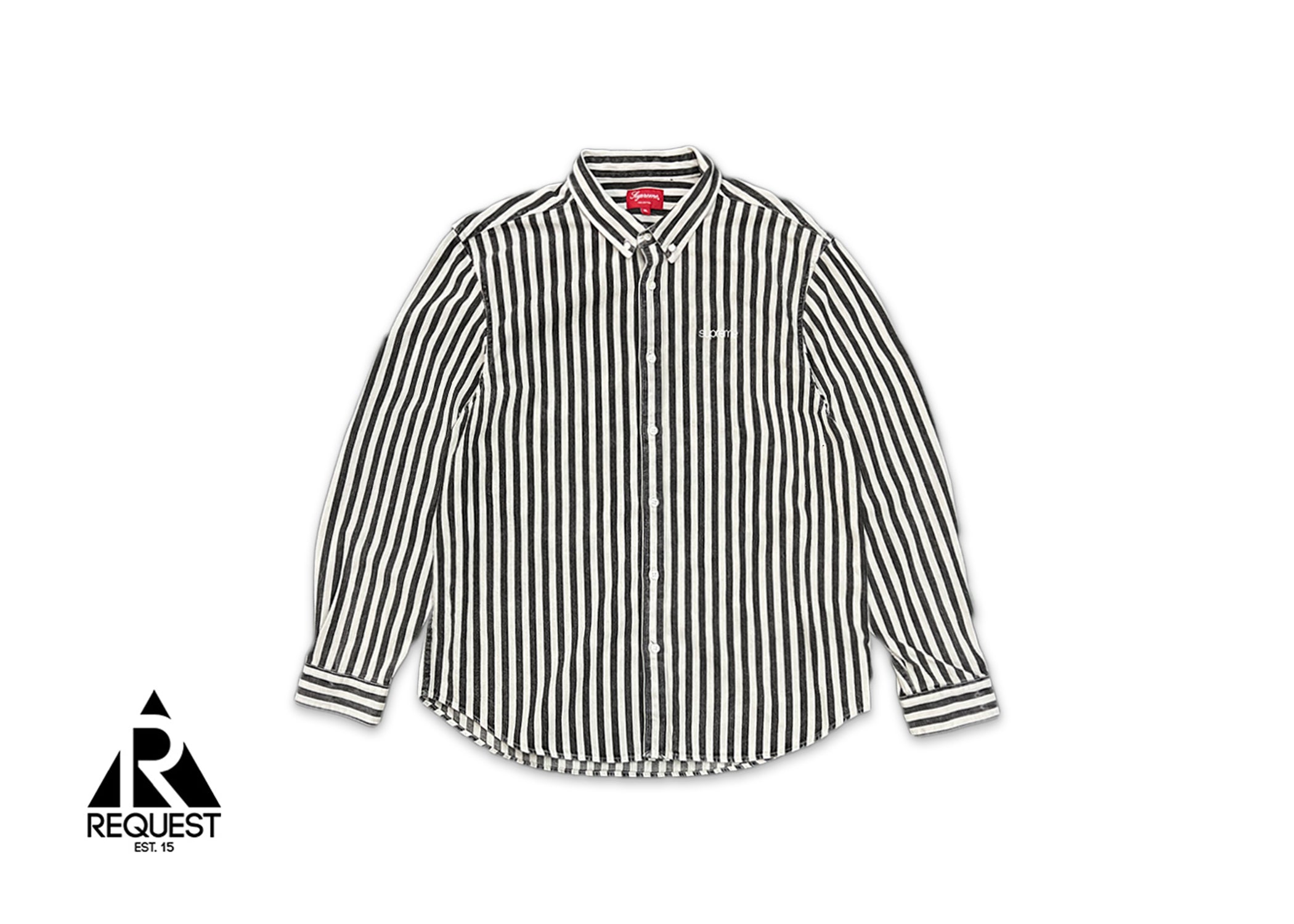 Supreme, Denim Shirt "Black Stripe"