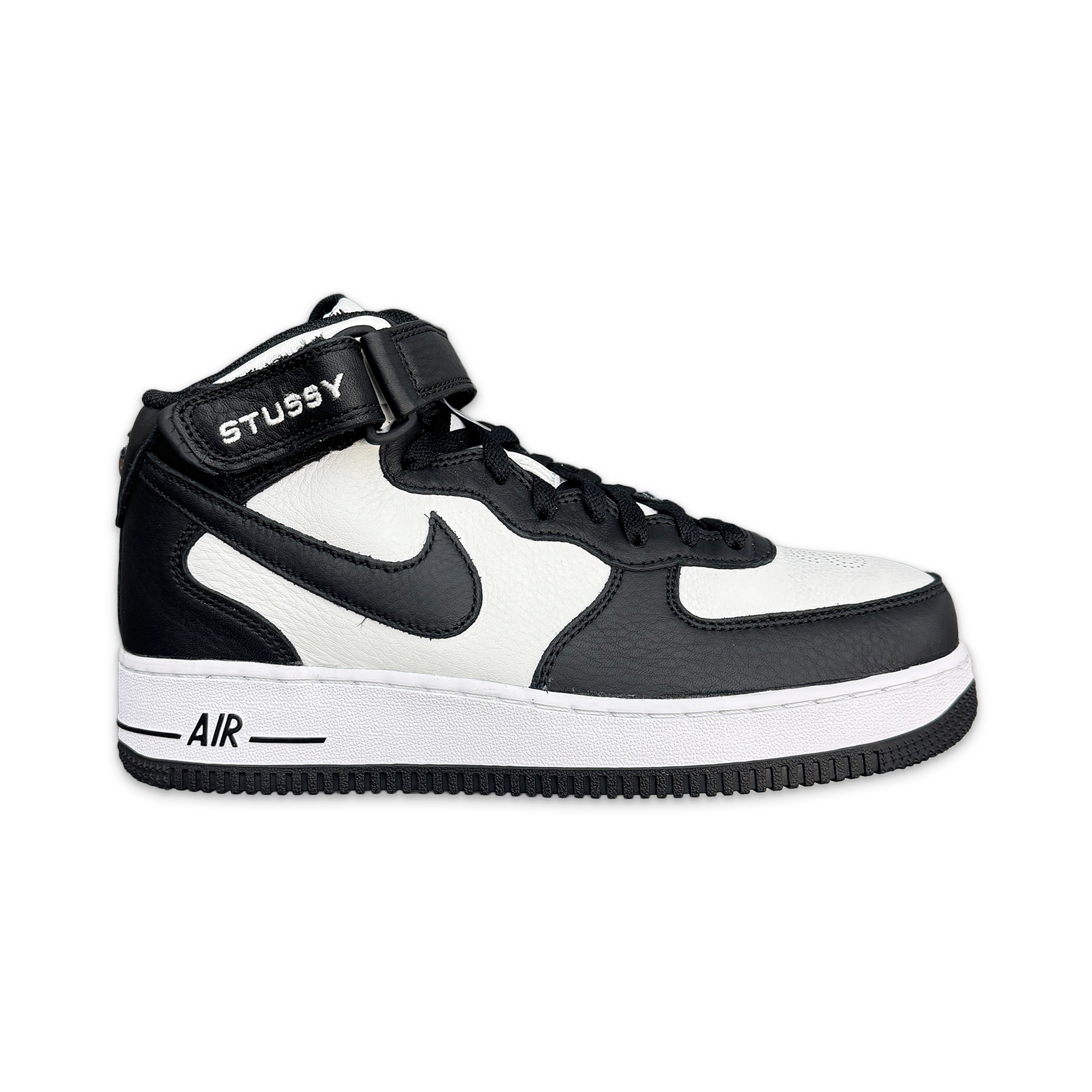 Nike, Air Force 1 Mid "Stussy Light Bone Black"