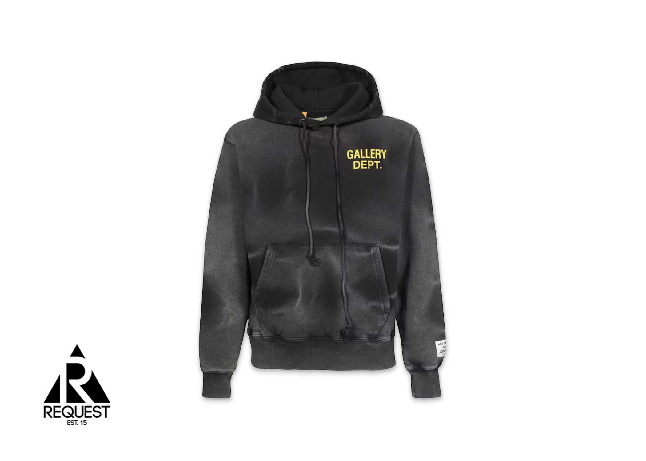 Gallery Dept. Sun Faded English Logo Hoodie "Black"