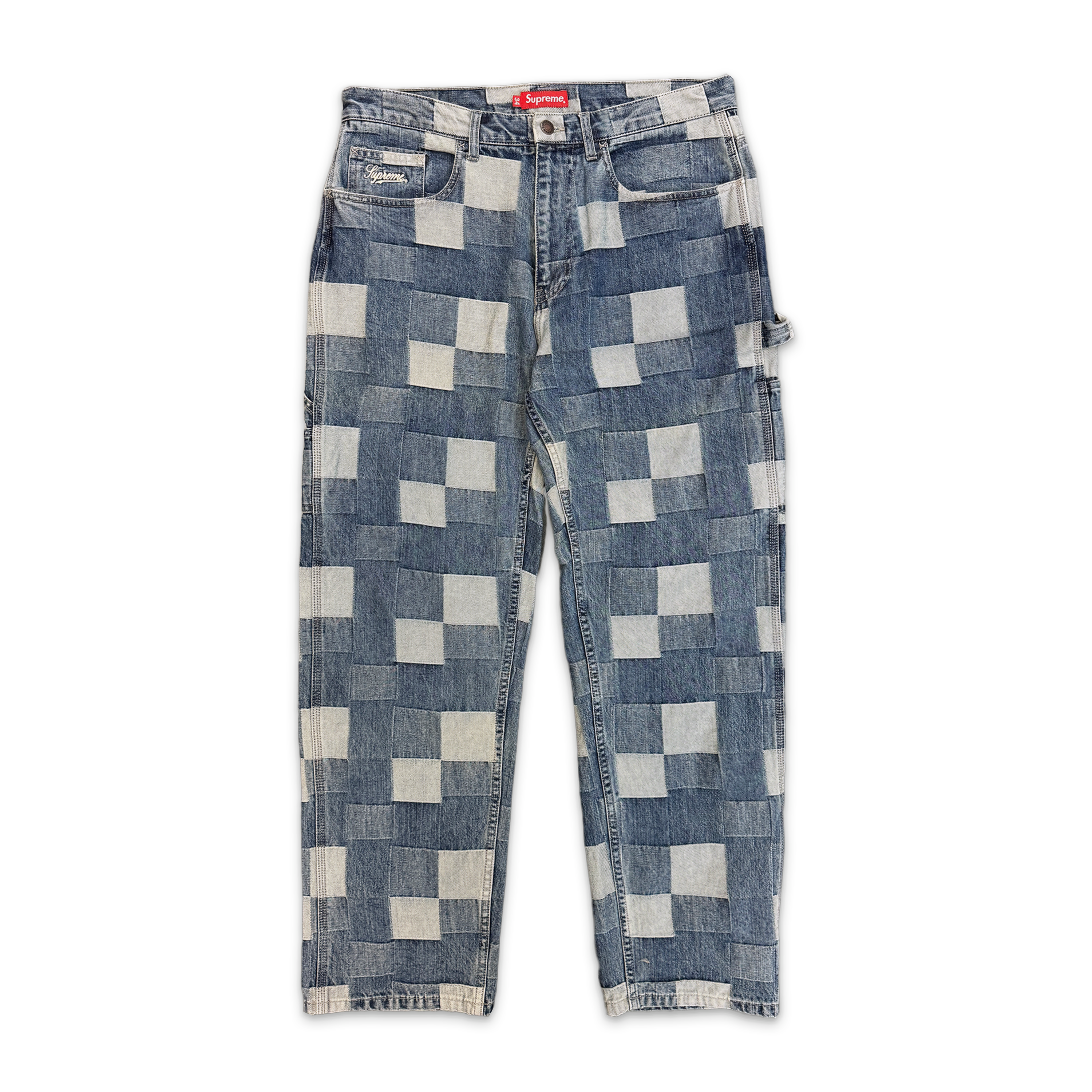 Supreme, Patched Denim Pant "Blue"